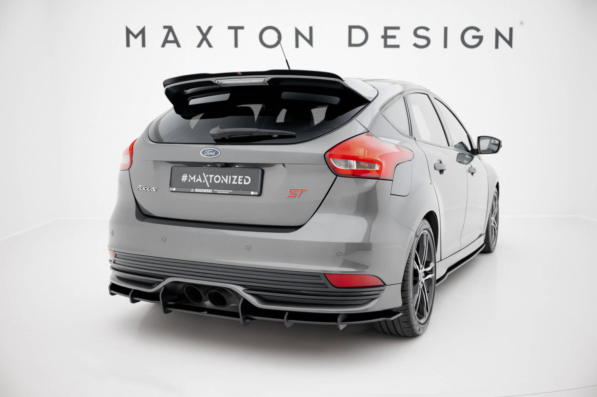 STREET PRO REAR DIFFUSER SUITABLE FOR FORD FOCUS ST MK3 FACELIFT – MAXTON DESIGN - 4