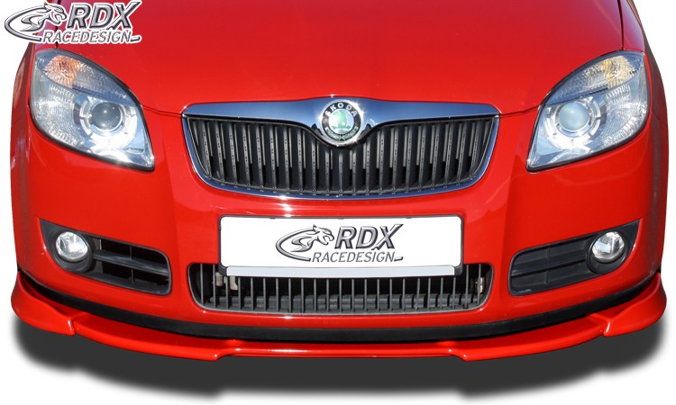 FRONT SPOILER VARIO-X SKODA FABIA 2 TYP 5J -2010 (ALSO FOR ROOMSTER) FRONT LIP SPLITTER - 2