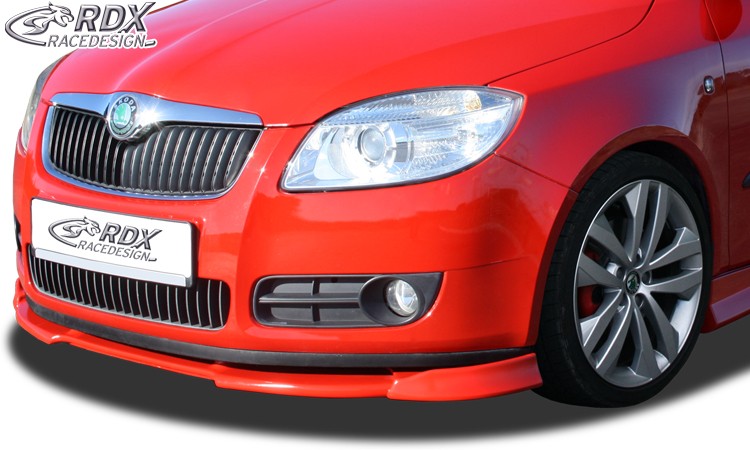 FRONT SPOILER VARIO-X SKODA FABIA 2 TYP 5J -2010 (ALSO FOR ROOMSTER) FRONT LIP SPLITTER