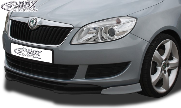 FRONT SPOILER VARIO-X SKODA FABIA 2 TYP 5J 2010+ (ALSO FOR ROOMSTER & PRAKTIK) FRONT LIP SPLITTER - 4