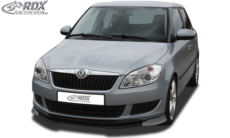 FRONT SPOILER VARIO-X SKODA FABIA 2 TYP 5J 2010+ (ALSO FOR ROOMSTER & PRAKTIK) FRONT LIP SPLITTER - 2