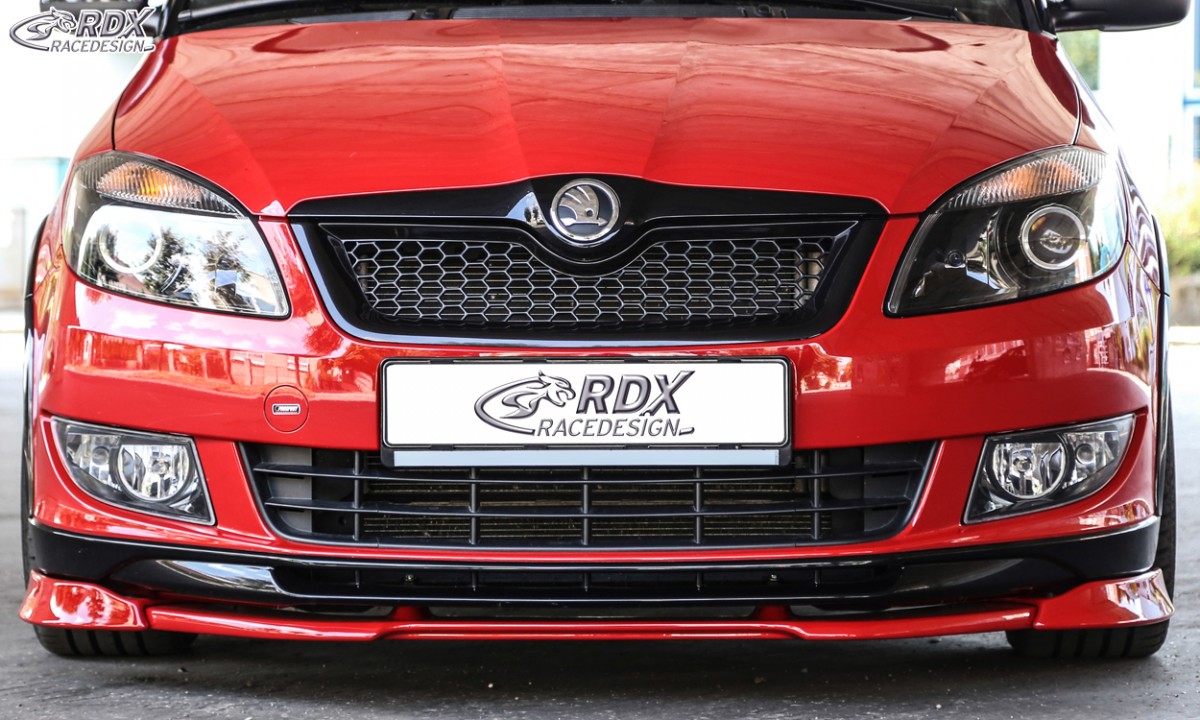 FRONT SPOILER VARIO-X SKODA FABIA 2 TYP 5J 2010+ MONTE CARLO FRONT LIP SPLITTER - 4