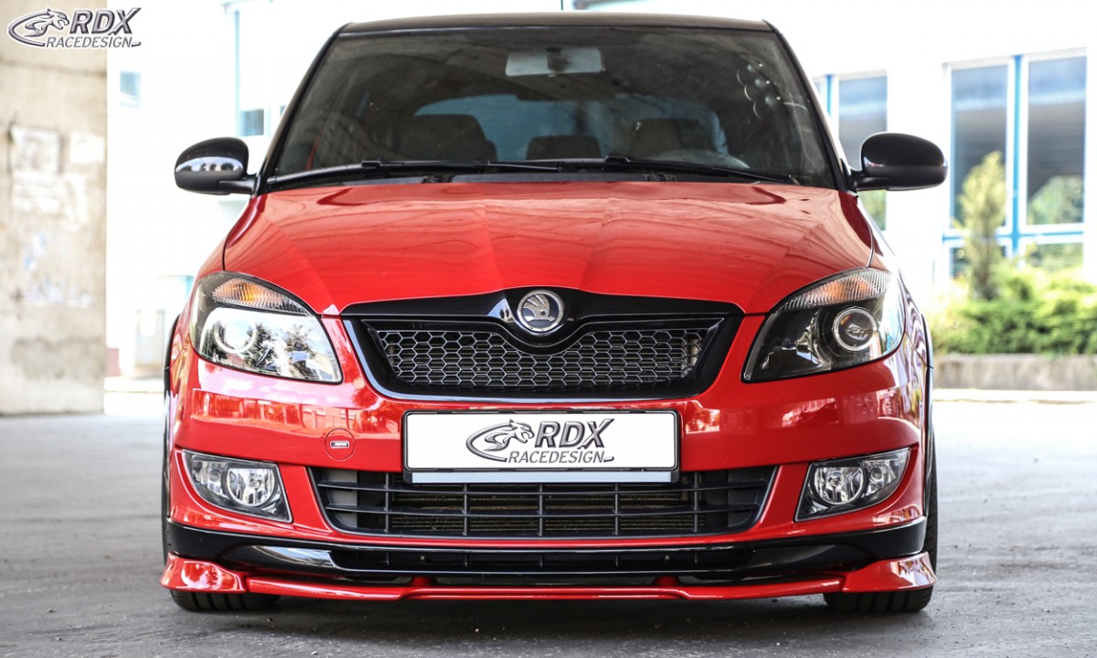 FRONT SPOILER VARIO-X SKODA FABIA 2 TYP 5J 2010+ MONTE CARLO FRONT LIP SPLITTER - 2
