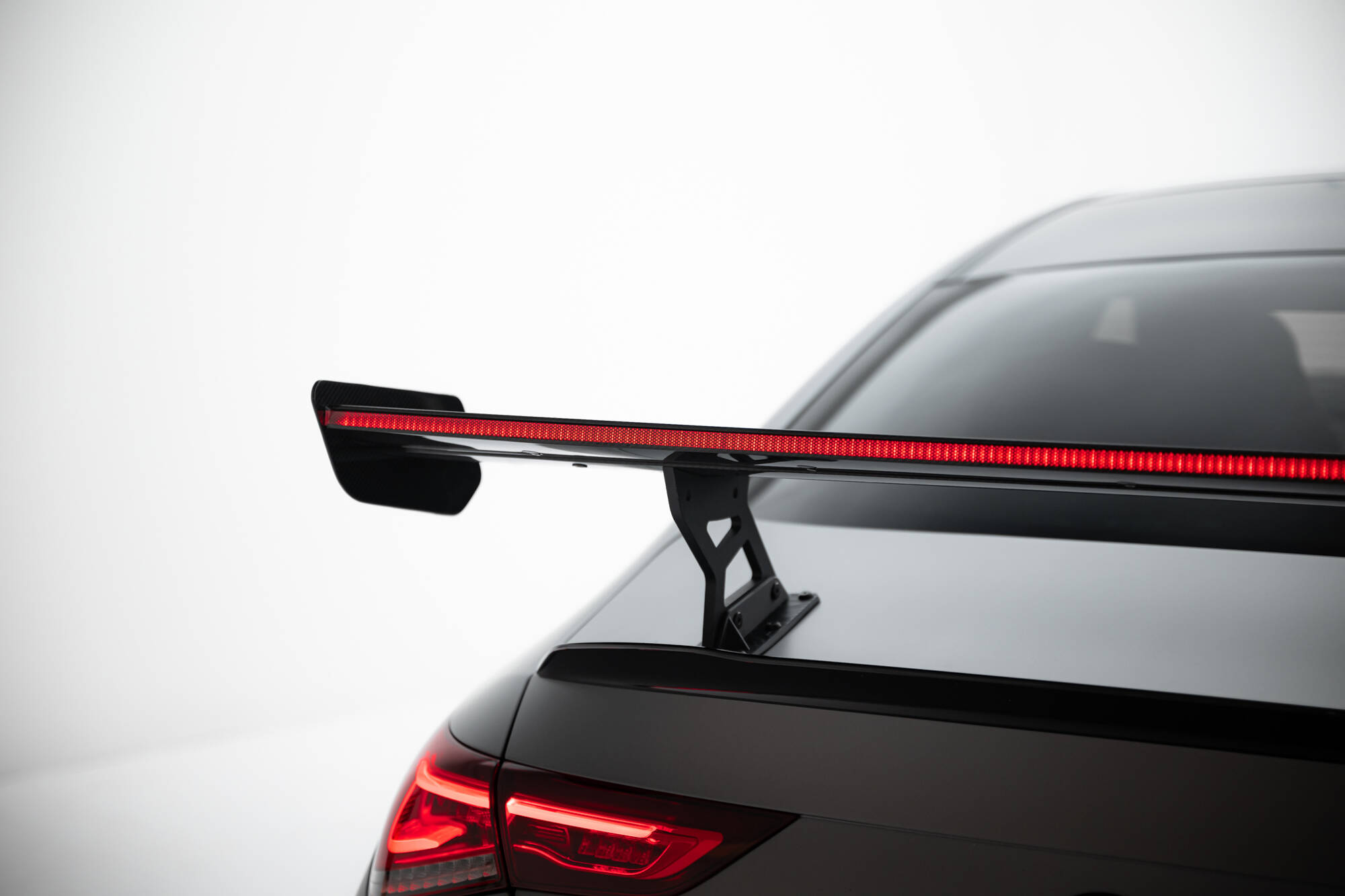 CARBON SPOILER WITH INTERNAL BRACKETS UPRIGHTS + LED SUITABLE FOR MERCEDES-BENZ CLA COUPE C118 / C118 FACELIFT – MAXTON DESIGN - 16