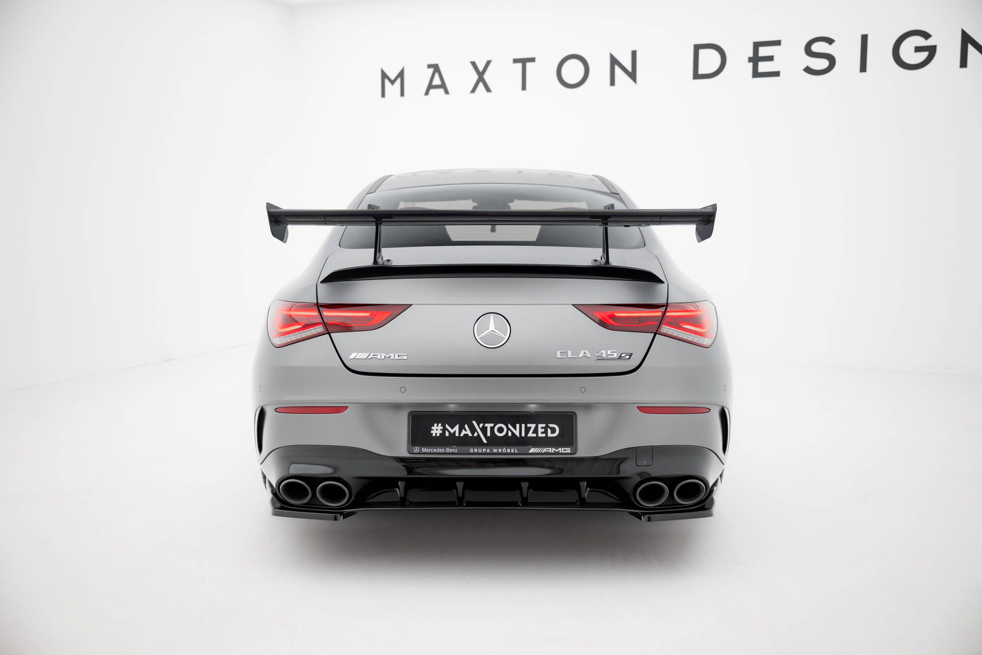 CARBON SPOILER WITH UPPER SWAN MOUNTING SUITABLE FOR MERCEDES-BENZ CLA COUPE C118 / C118 FACELIFT – MAXTON DESIGN - 3