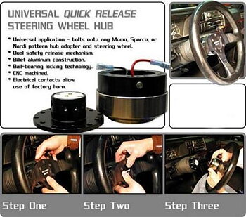 PRO-PLUS QUICK RELEASE STEERING HUB ADAPTER