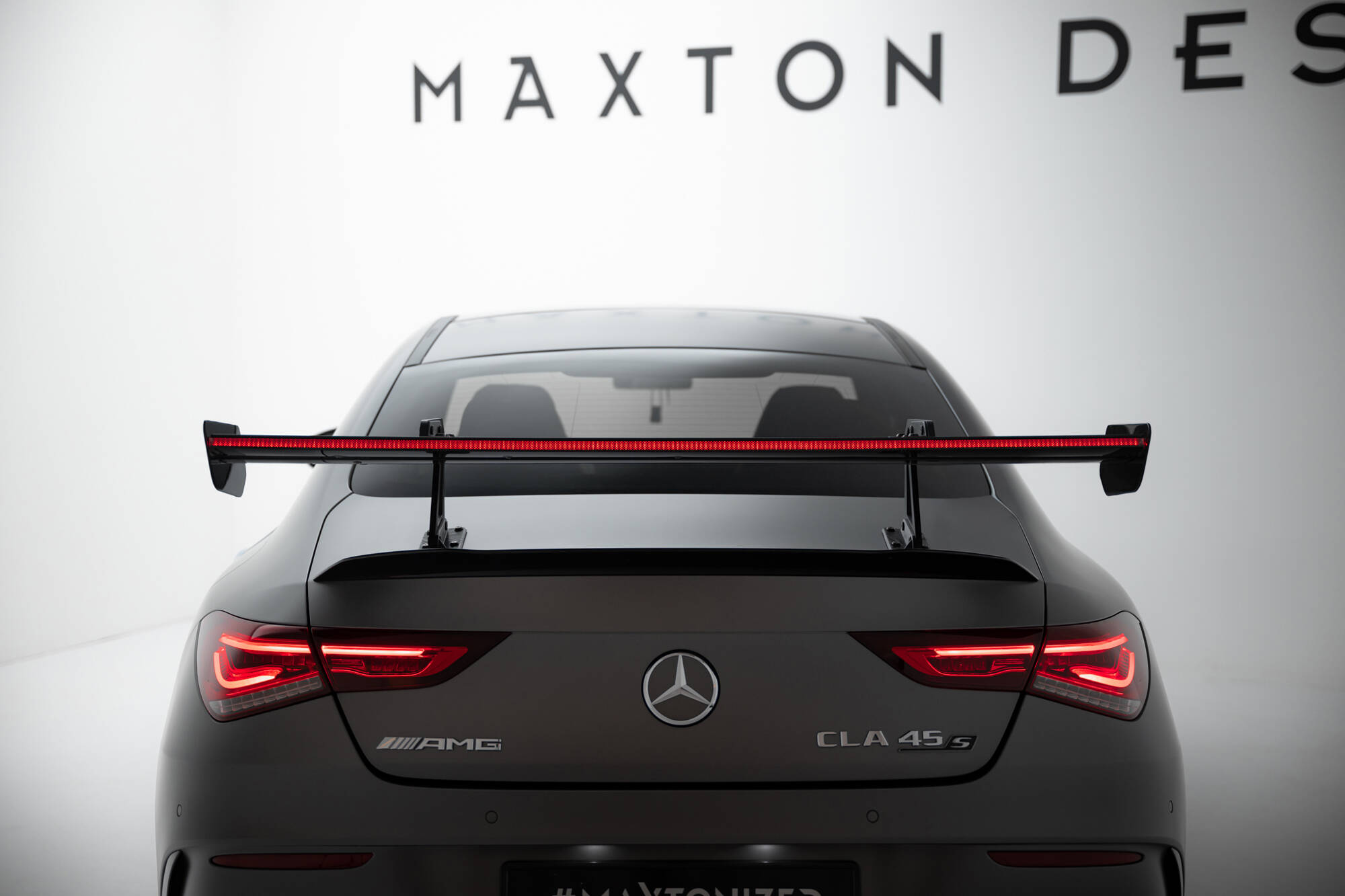 CARBON SPOILER WITH UPPER SWAN MOUNTING + LED SUITABLE FOR MERCEDES-BENZ CLA COUPE C118 / C118 FACELIFT – MAXTON DESIGN - 15