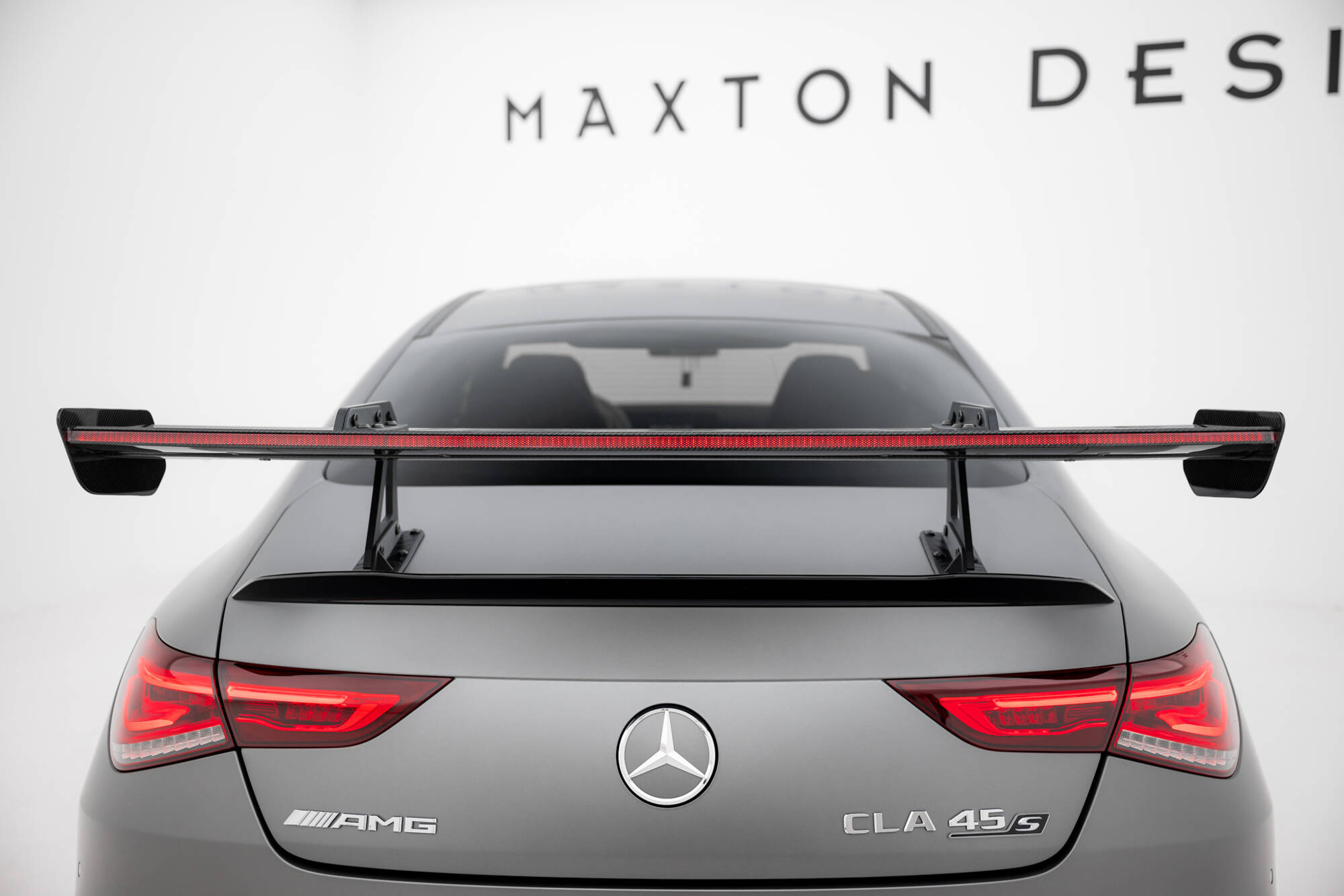 CARBON SPOILER WITH UPPER SWAN MOUNTING + LED SUITABLE FOR MERCEDES-BENZ CLA COUPE C118 / C118 FACELIFT – MAXTON DESIGN - 7