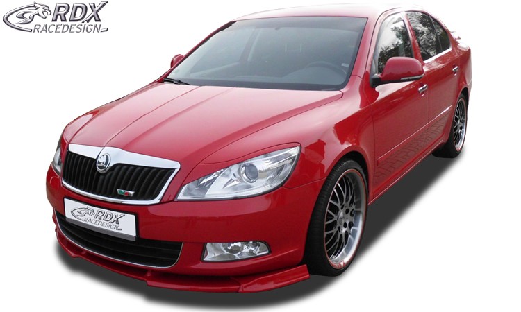 FRONT SPOILER VARIO-X SKODA OCTAVIA 2 FACELIFT TYP 1Z 2008+ (NOT RS) FRONT LIP SPLITTER - 3