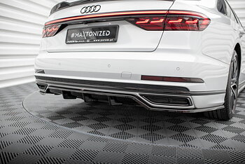 Central Rear Splitter (Vertical Bars) Audi A8 S-Line D5