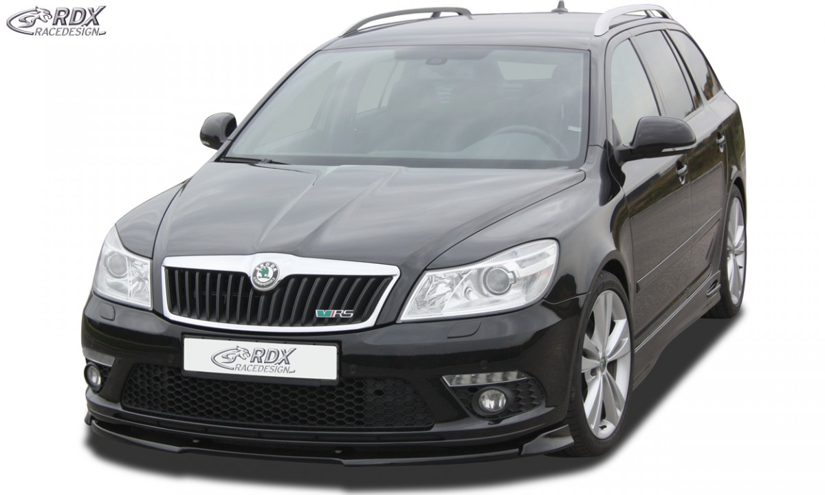 FRONT SPOILER VARIO-X SKODA OCTAVIA 2 RS FACELIFT TYP 1Z 2008+ FRONT LIP SPLITTER - 2