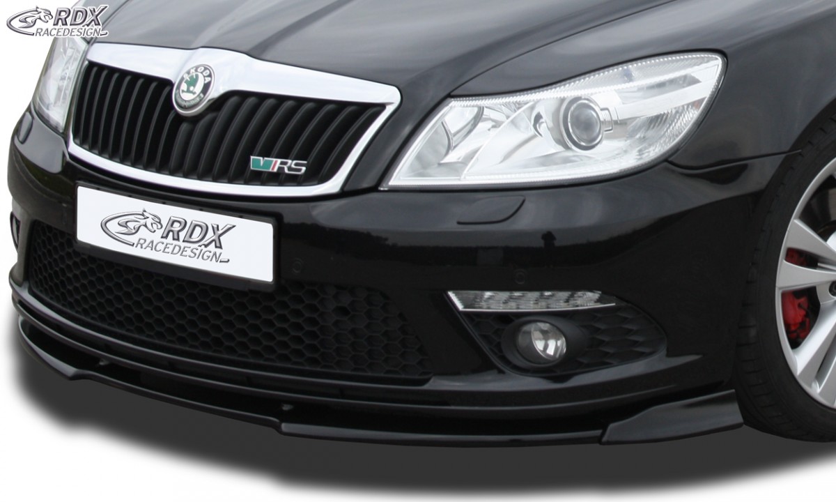 FRONT SPOILER VARIO-X SKODA OCTAVIA 2 RS FACELIFT TYP 1Z 2008+ FRONT LIP SPLITTER - 4
