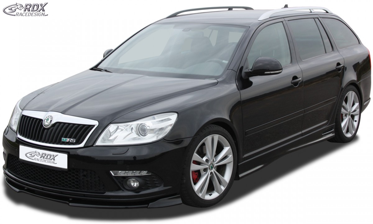 FRONT SPOILER VARIO-X SKODA OCTAVIA 2 RS FACELIFT TYP 1Z 2008+ FRONT LIP SPLITTER - 3