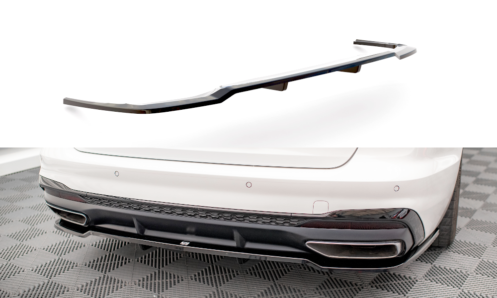 Central Rear Splitter (Vertical Bars) Audi A4 S-Line B9 Facelift