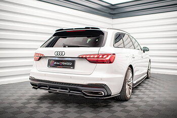 Central Rear Splitter (Vertical Bars) Audi A4 S-Line B9 Facelift