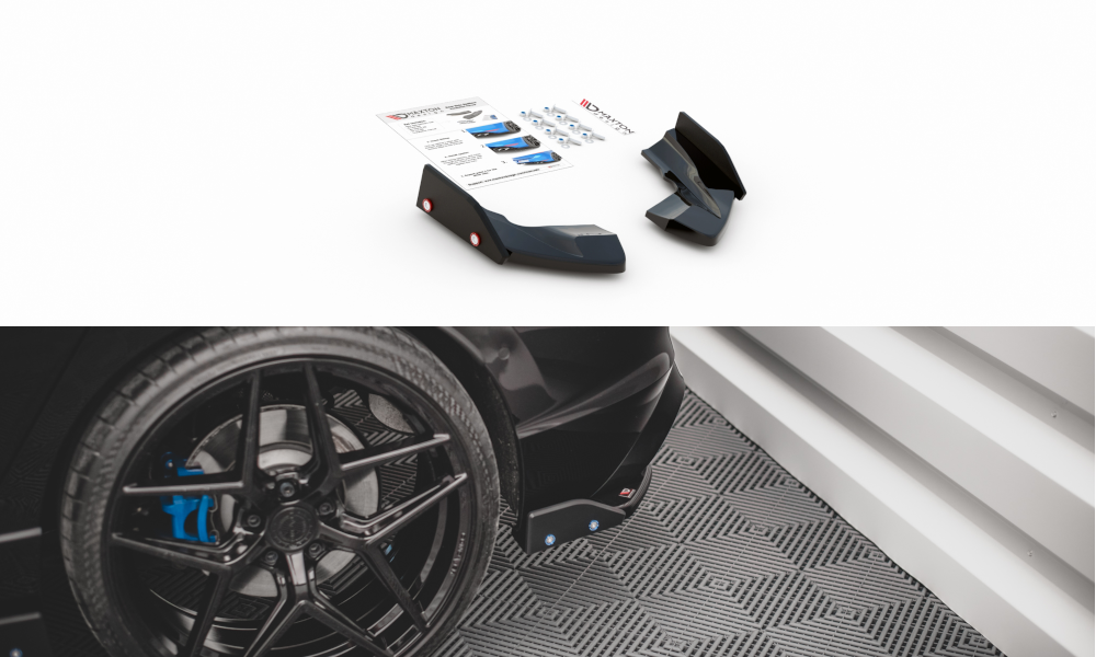 Rear Side Splitters V.2 + Flaps VW Golf R Mk8