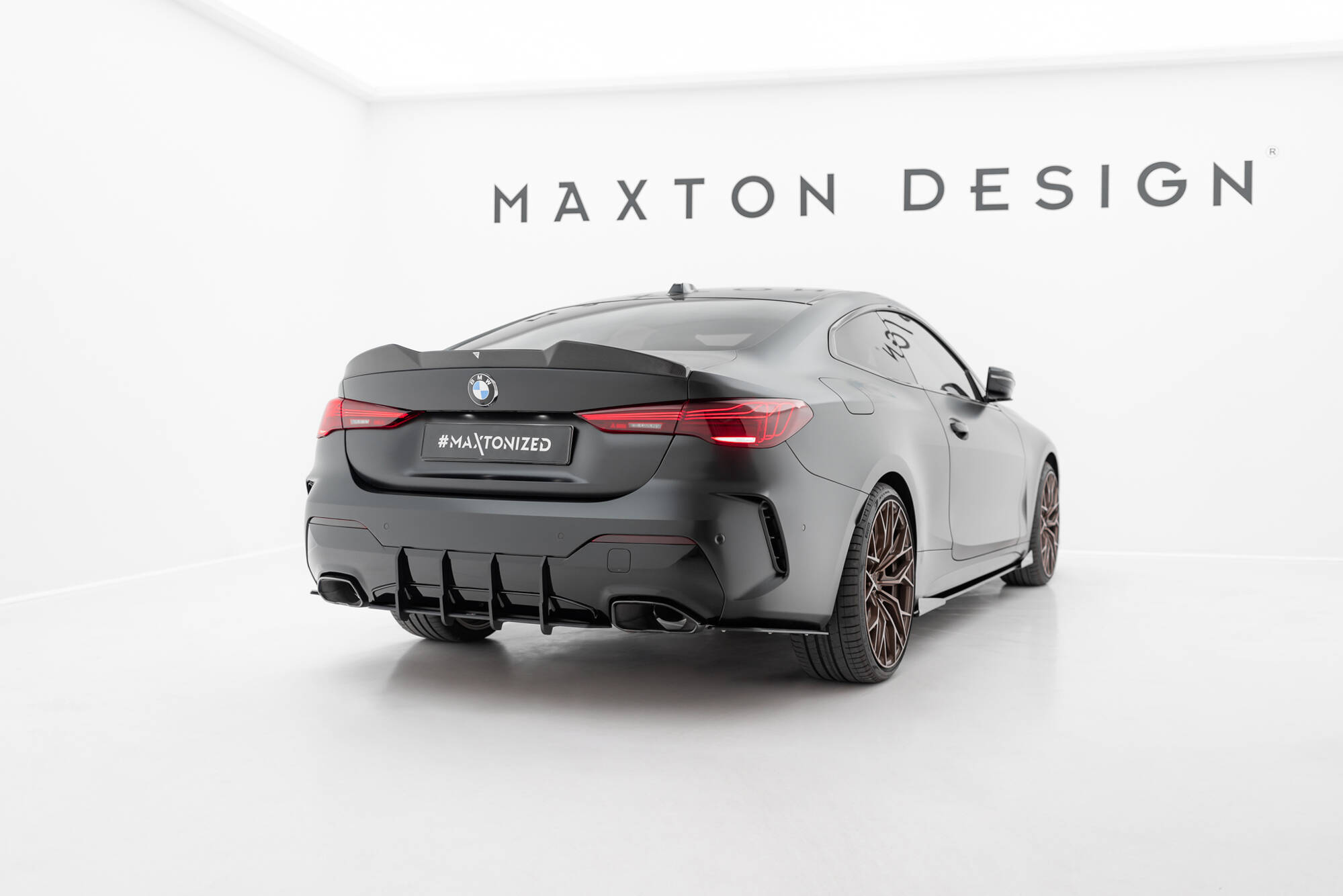 STREET PRO REAR SIDE SPLITTERS SUITABLE FOR BMW M440I G22 / G23 / G22 FACELIFT / G23 FACELIFT – MAXTON DESIGN - 4