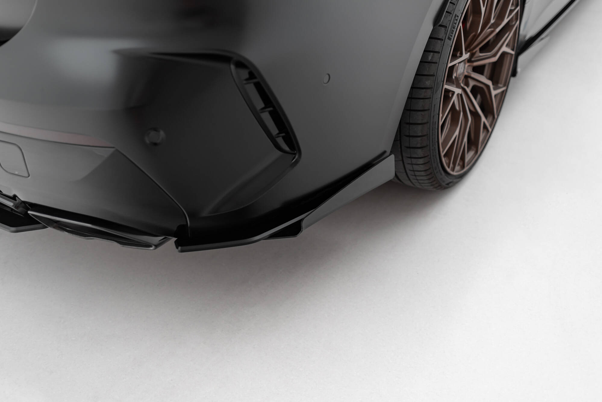 STREET PRO REAR SIDE SPLITTERS + FLAPS SUITABLE FOR BMW M440I  G22 / G23 / G22 FACELIFT / G23 FACELIFT – MAXTON DESIGN - 2