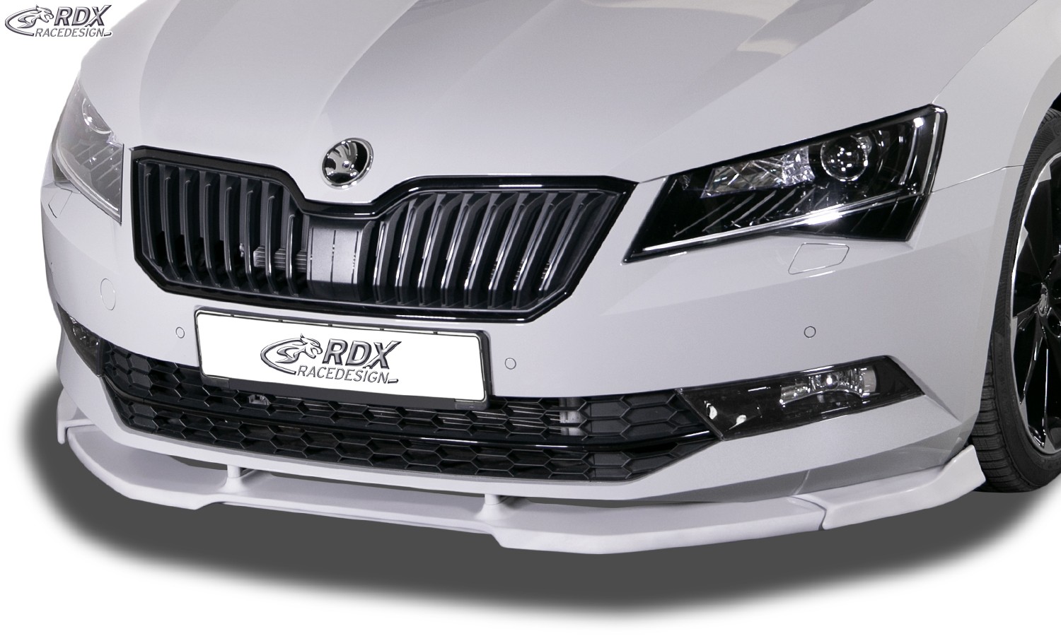 FRONT SPOILER VARIO-X SKODA SUPERB 3 (3V) FRONT LIP SPLITTER