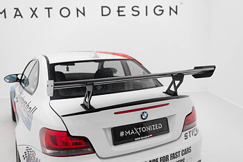 CARBON SPOILER WITH INTERNAL BRACKETS UPRIGHTS V.1 SUITABLE FOR BMW 1 M E82 – MAXTON DESIGN