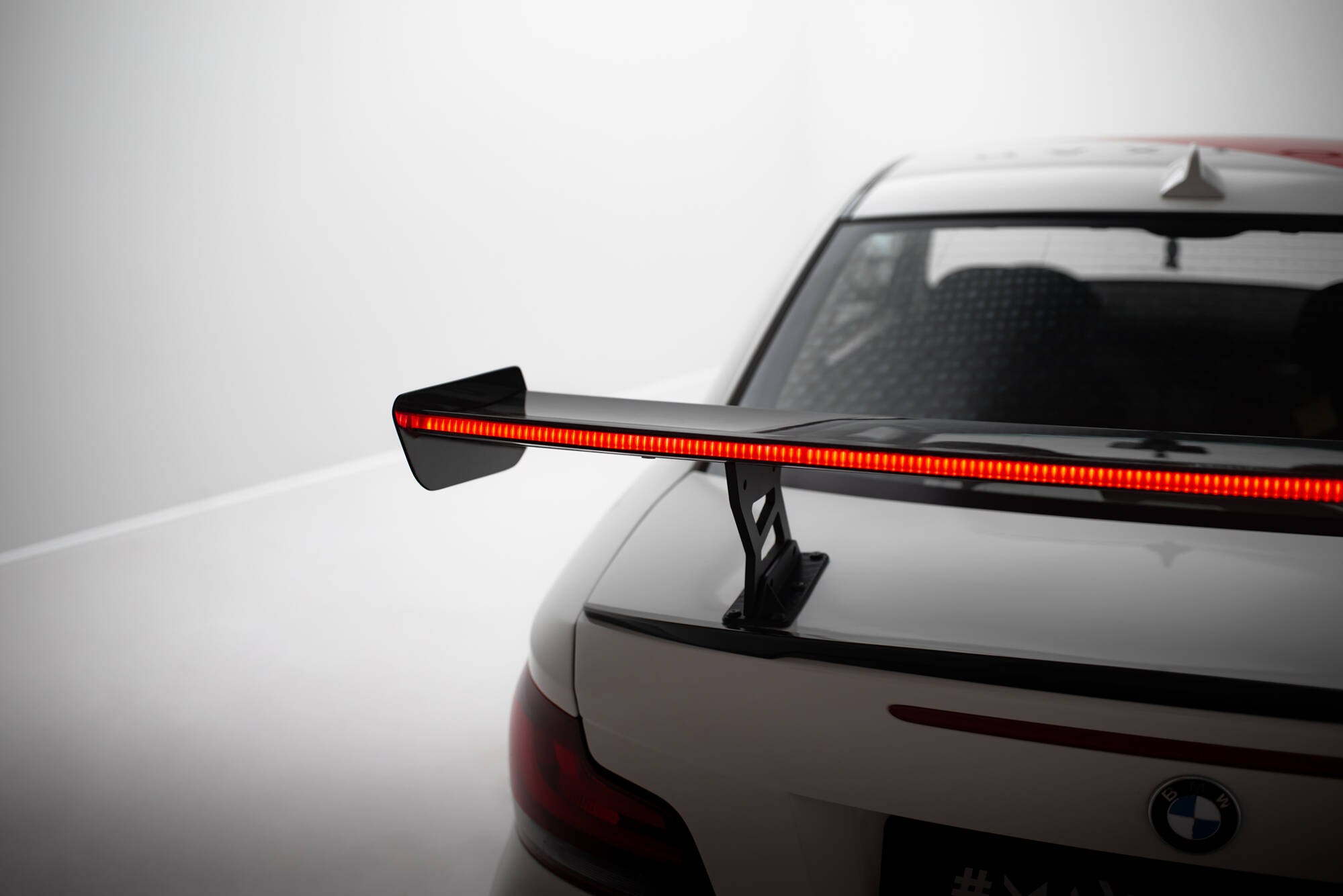 CARBON SPOILER WITH INTERNAL BRACKETS UPRIGHTS V.2 + LED SUITABLE FOR BMW 1 M E82 – MAXTON DESIGN - 8