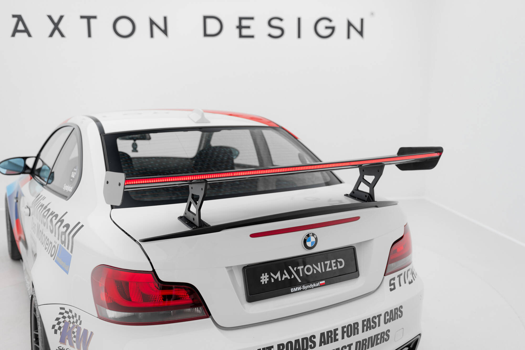 CARBON SPOILER WITH INTERNAL BRACKETS UPRIGHTS V.2 + LED SUITABLE FOR BMW 1 M E82 – MAXTON DESIGN - 17