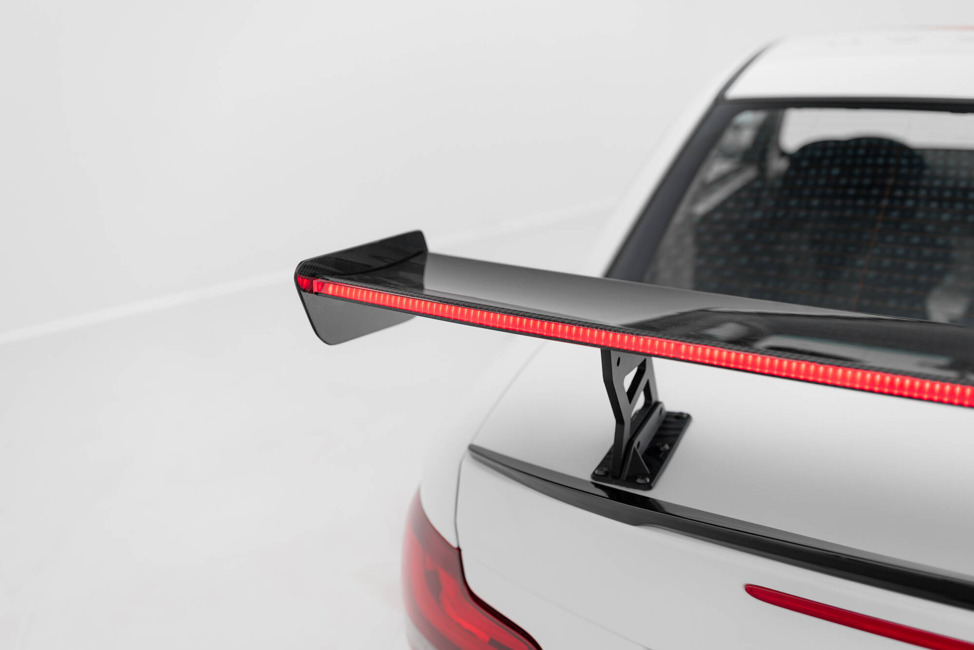 CARBON SPOILER WITH INTERNAL BRACKETS UPRIGHTS V.2 + LED SUITABLE FOR BMW 1 M E82 – MAXTON DESIGN - 14