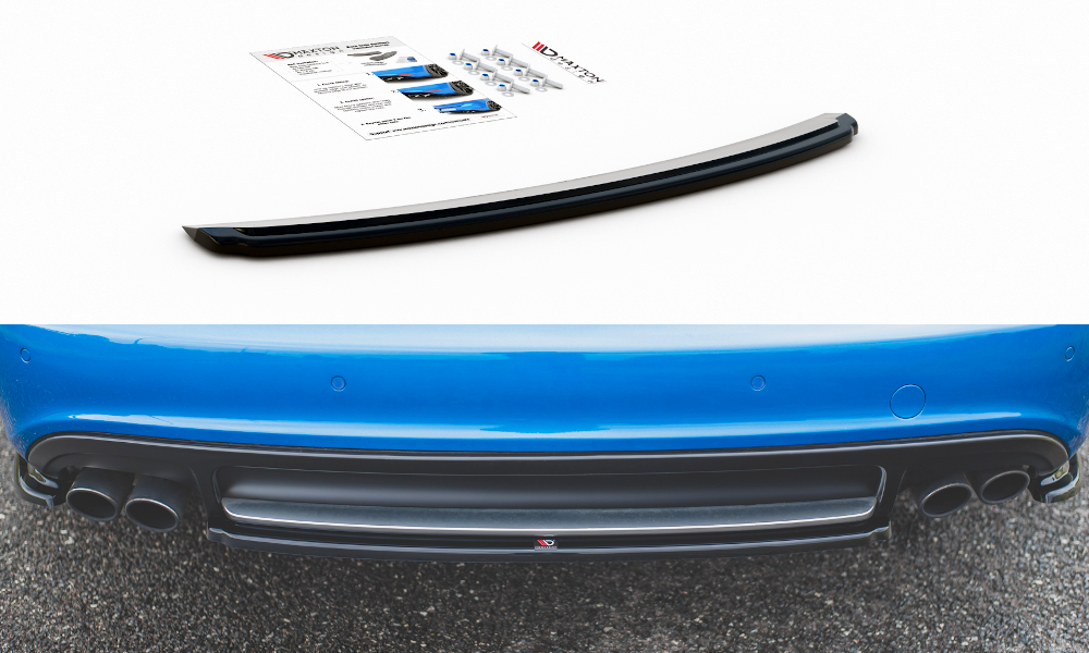 Central Rear Splitter Audi S4/ A4 S-line B8 Sedan (2008-2011)
