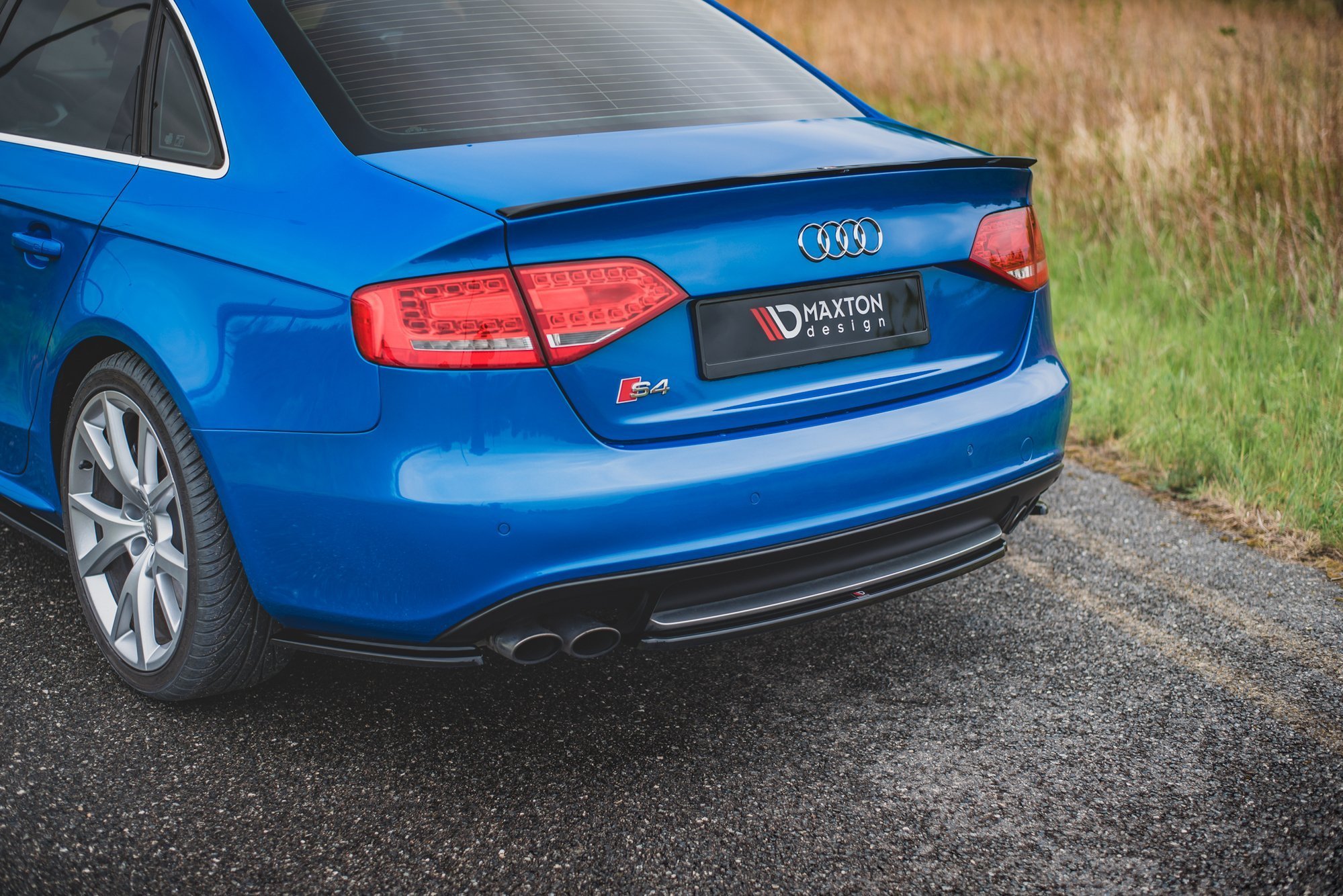 Central Rear Splitter Audi S4/ A4 S-line B8 Sedan (2008-2011) - 4