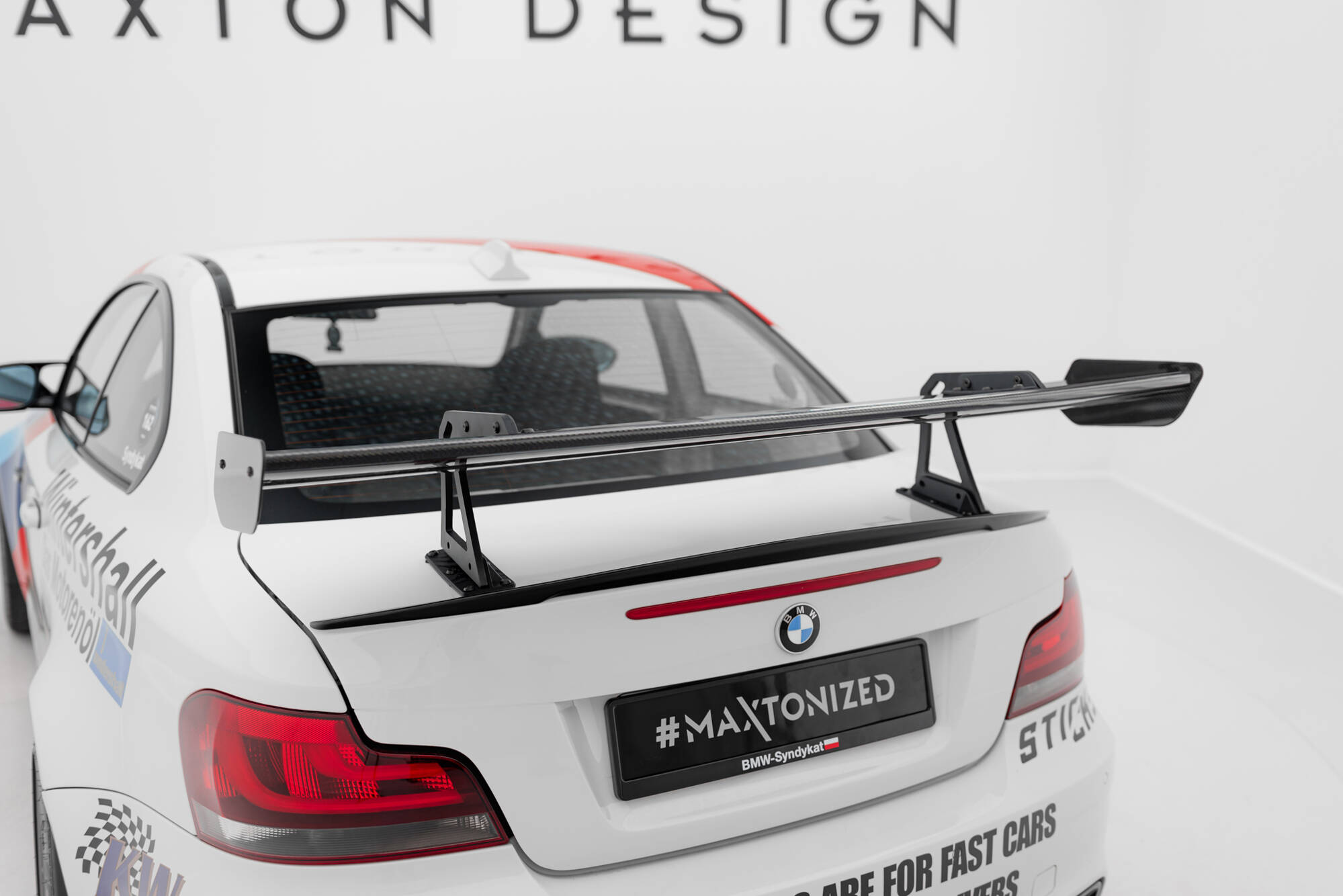 CARBON SPOILER WITH UPPER SWAN MOUNTING SUITABLE FOR BMW 1 M E82 – MAXTON DESIGN