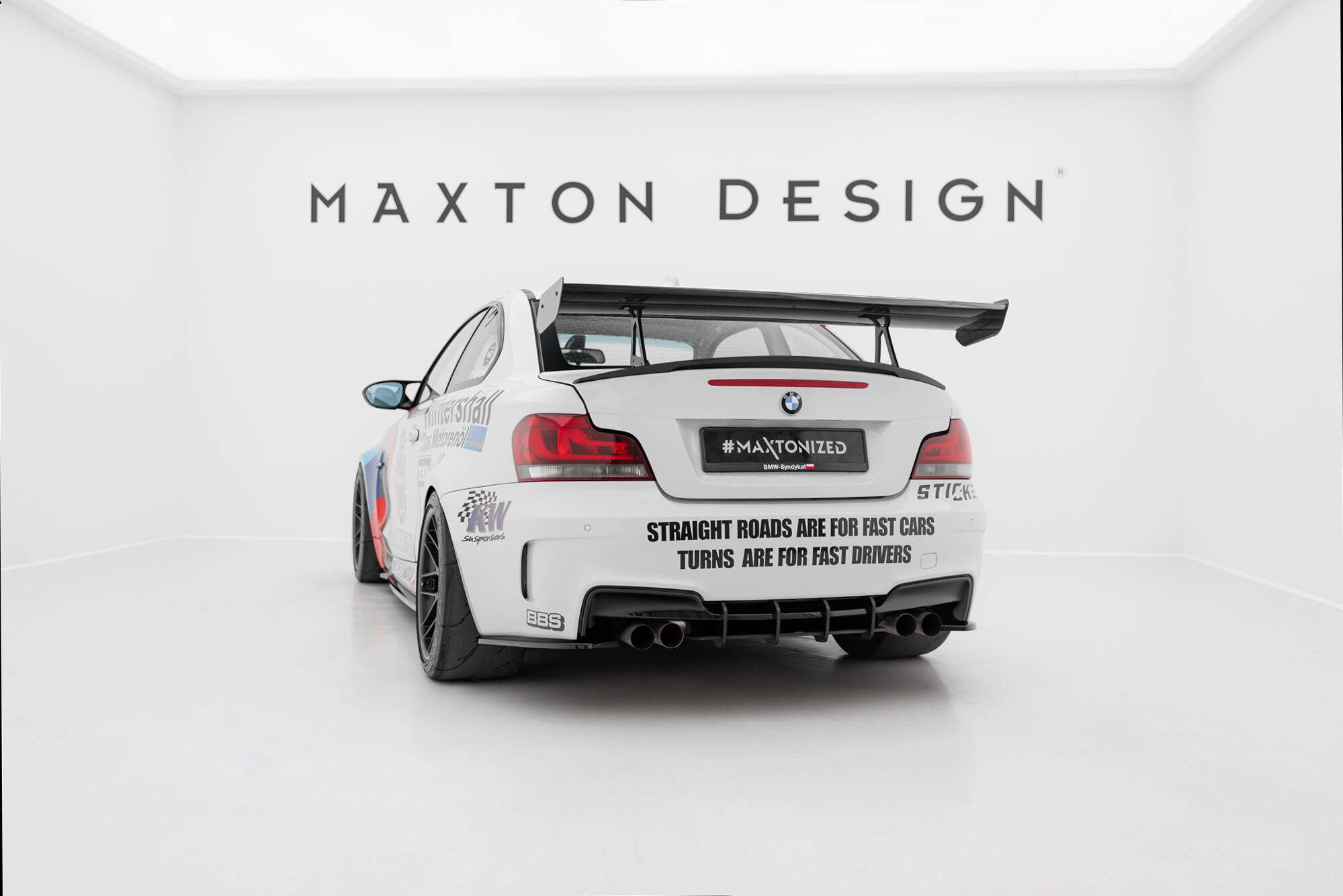 CARBON SPOILER WITH UPPER SWAN MOUNTING SUITABLE FOR BMW 1 M E82 – MAXTON DESIGN - 2