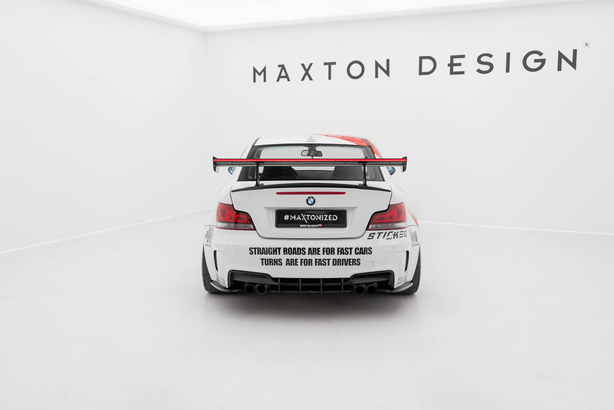 CARBON SPOILER WITH UPPER SWAN MOUNTING + LED SUITABLE FOR BMW 1 M E82 – MAXTON DESIGN - 15