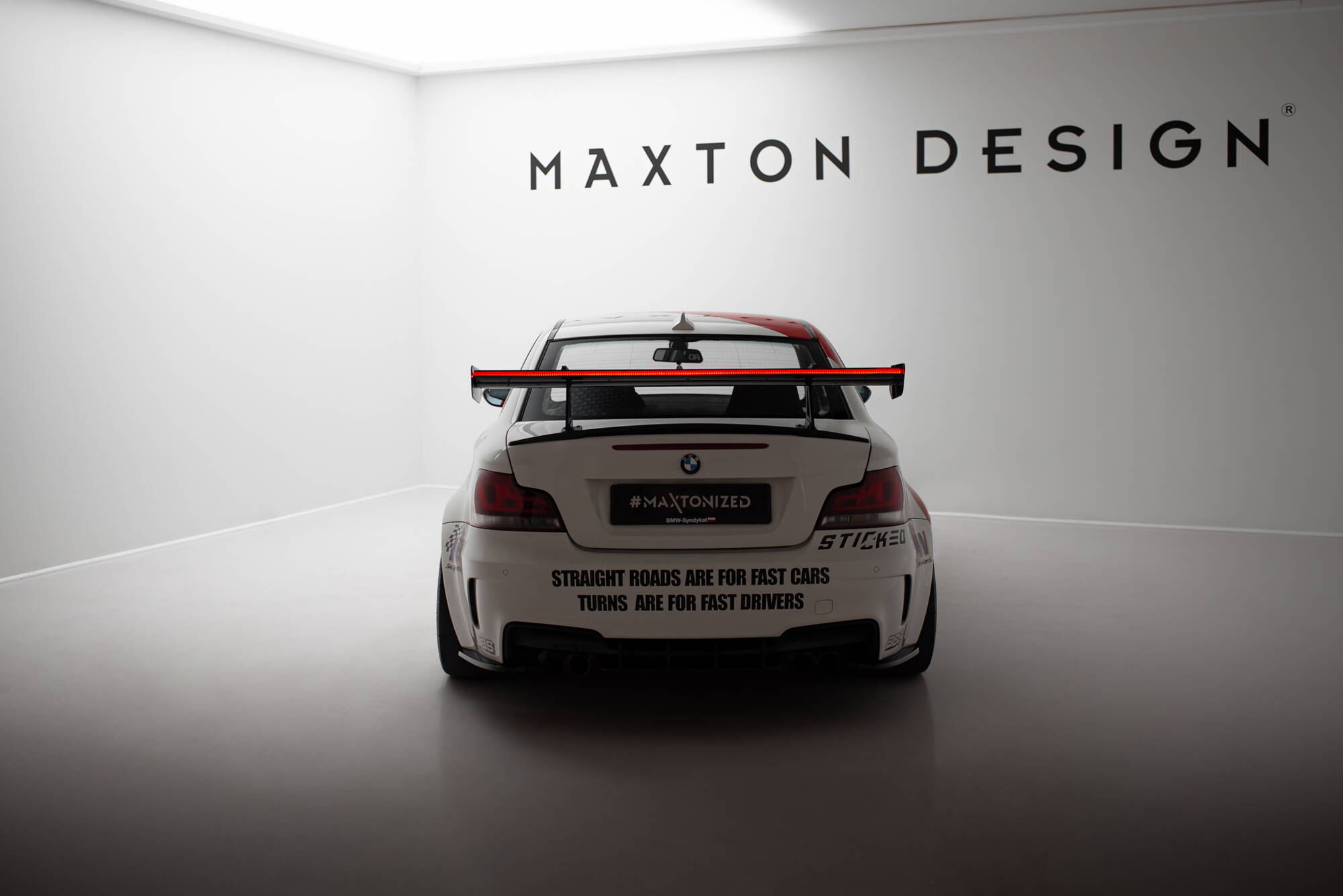 CARBON SPOILER WITH UPPER SWAN MOUNTING + LED SUITABLE FOR BMW 1 M E82 – MAXTON DESIGN - 16