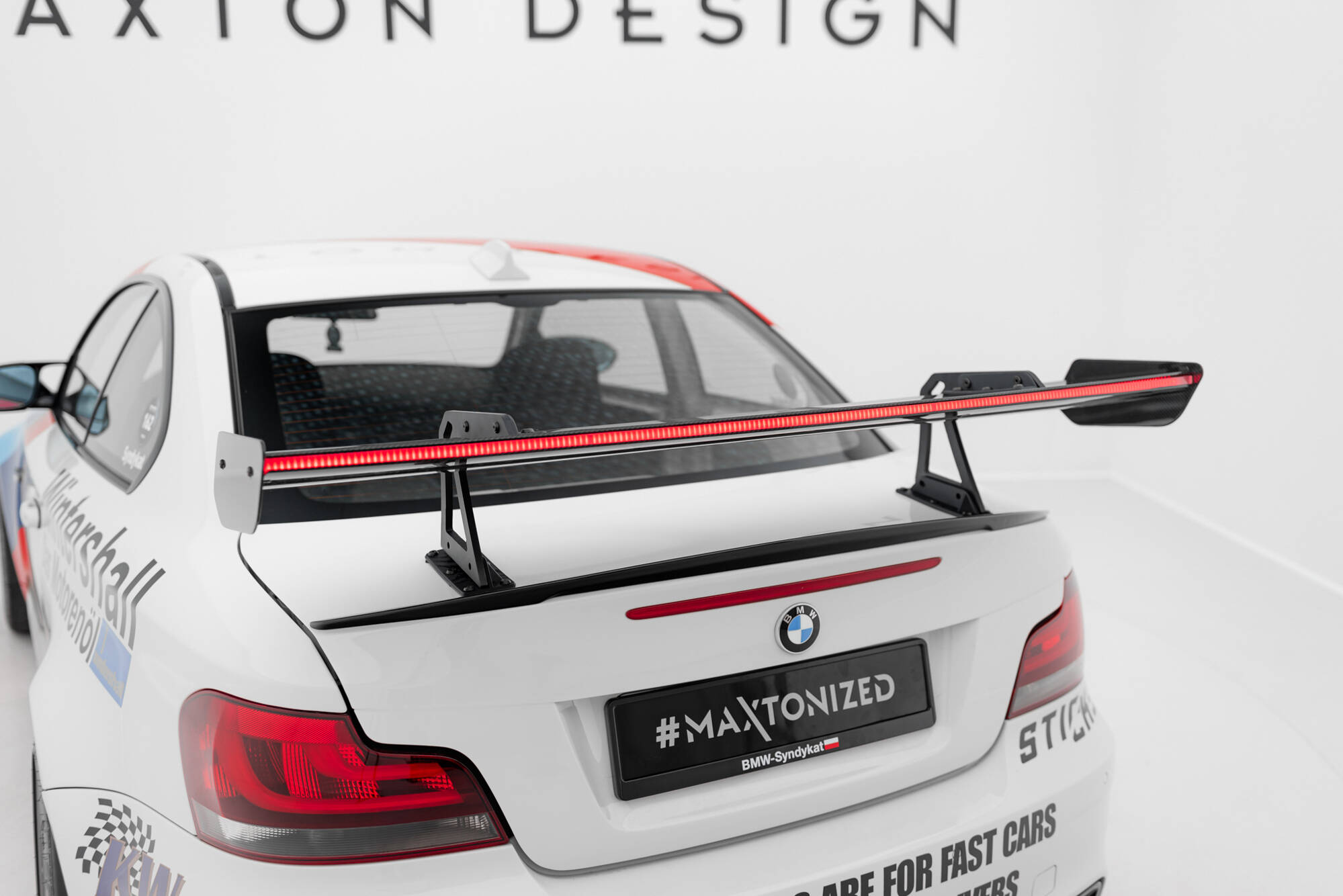 CARBON SPOILER WITH UPPER SWAN MOUNTING + LED SUITABLE FOR BMW 1 M E82 – MAXTON DESIGN - 12