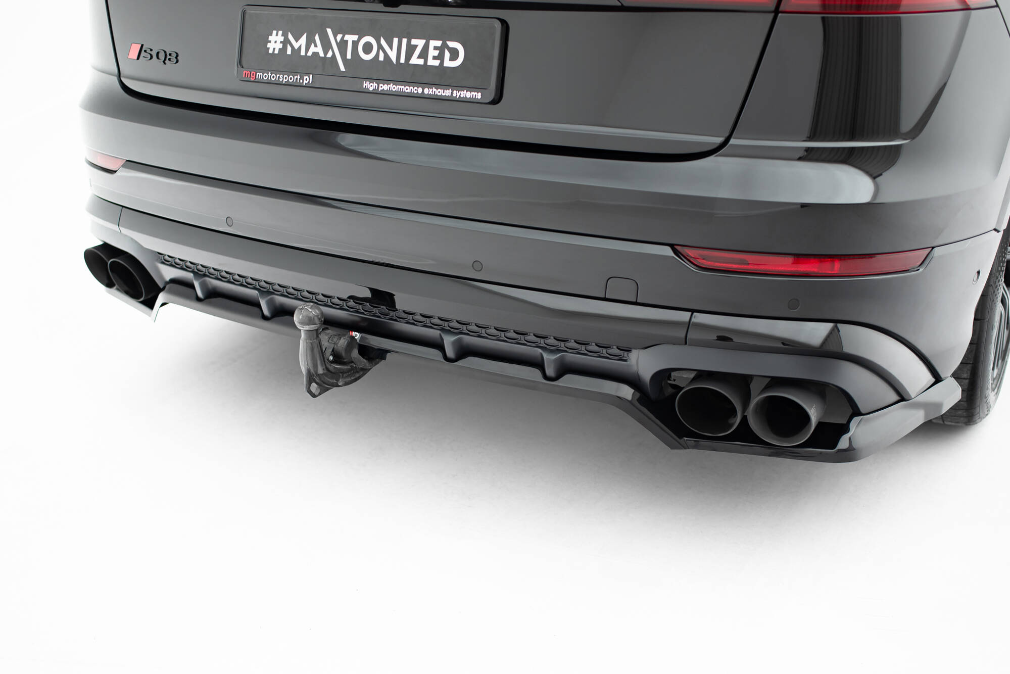 REAR SPLITTER (WITH VERTICAL BARS) V.2 SUITABLE FOR AUDI SQ8 / Q8 S-LINE MK1 FACELIFT – MAXTON DESIGN - 5