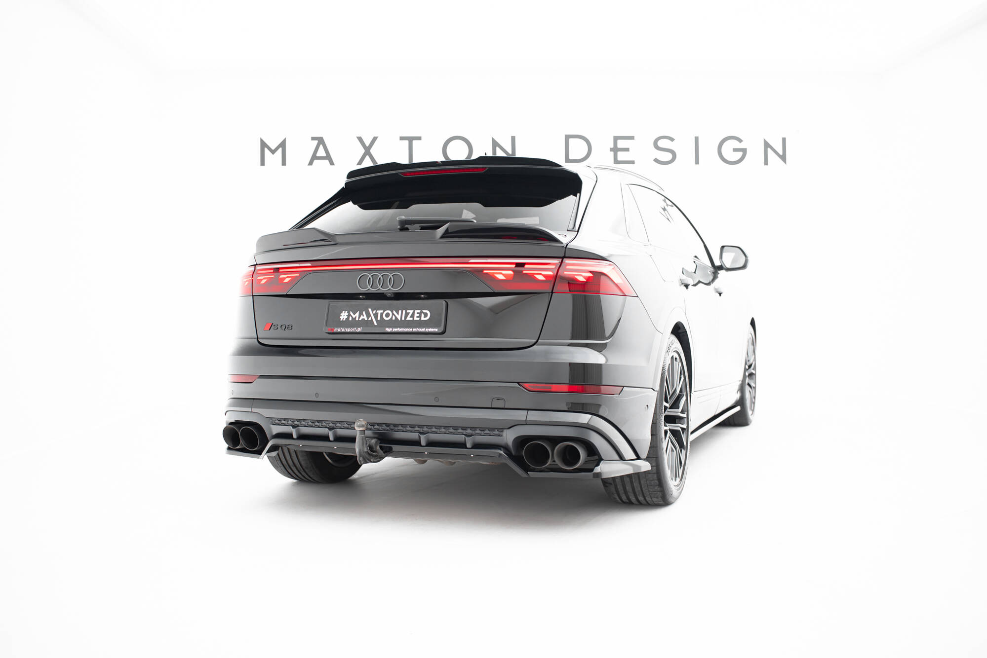 REAR SPLITTER (WITH VERTICAL BARS) V.2 SUITABLE FOR AUDI SQ8 / Q8 S-LINE MK1 FACELIFT – MAXTON DESIGN - 2
