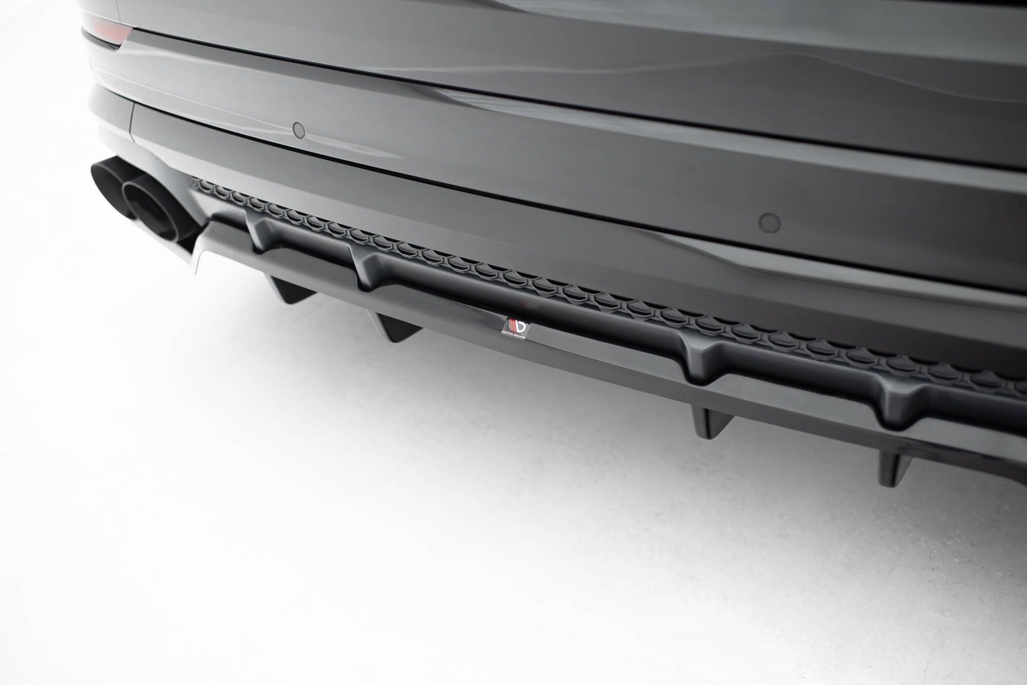 REAR SPLITTER (WITH VERTICAL BARS) V.2 SUITABLE FOR AUDI SQ8 / Q8 S-LINE MK1 FACELIFT – MAXTON DESIGN - 7