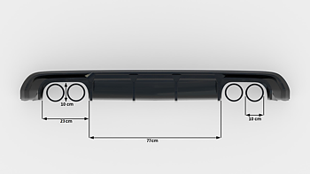 REAR VALANCE SUITABLE FOR AUDI S3 SPORTBACK 8V – MAXTON DESIGN