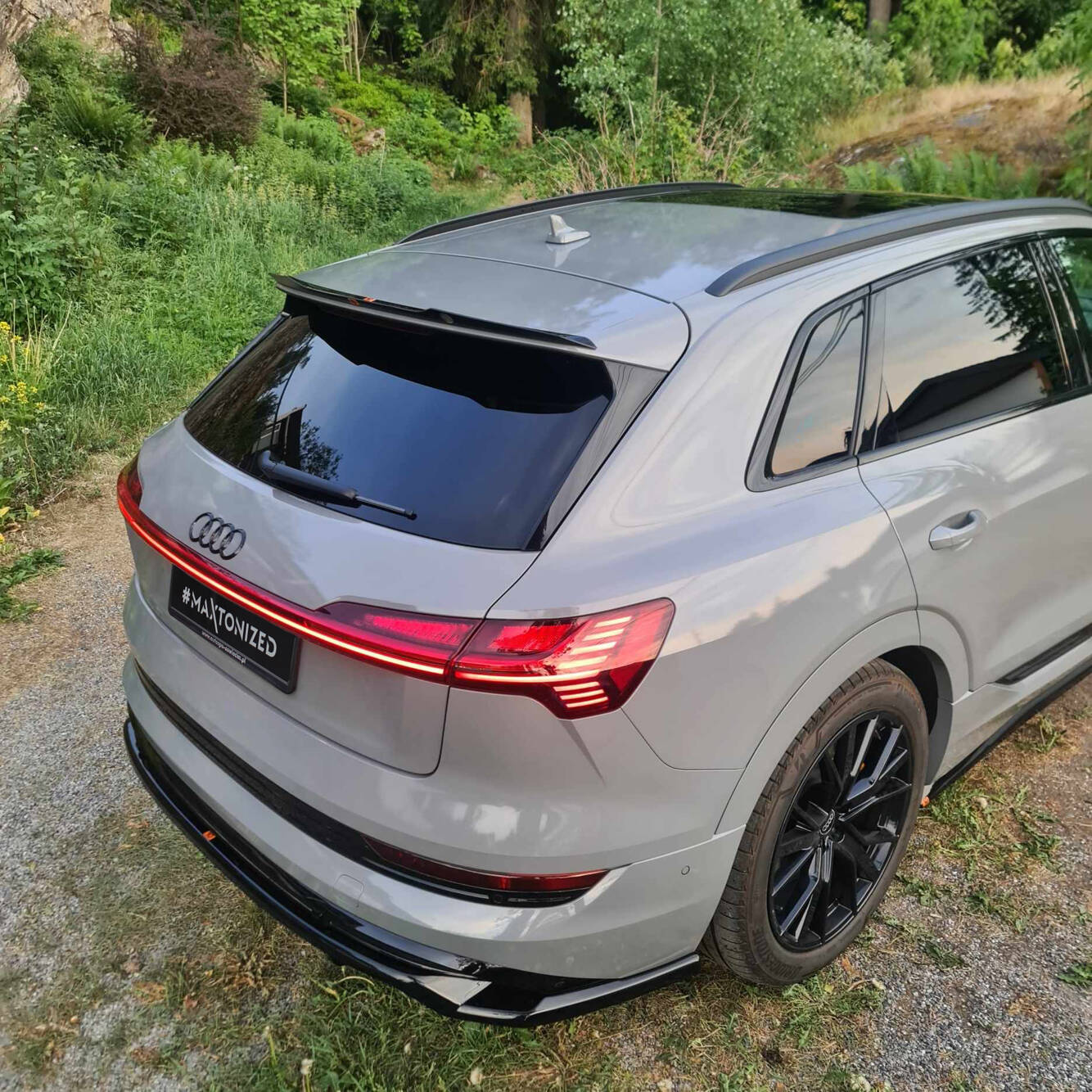 Central Rear Splitter (Vertical Bars) Audi e-Tron S-Line - 4