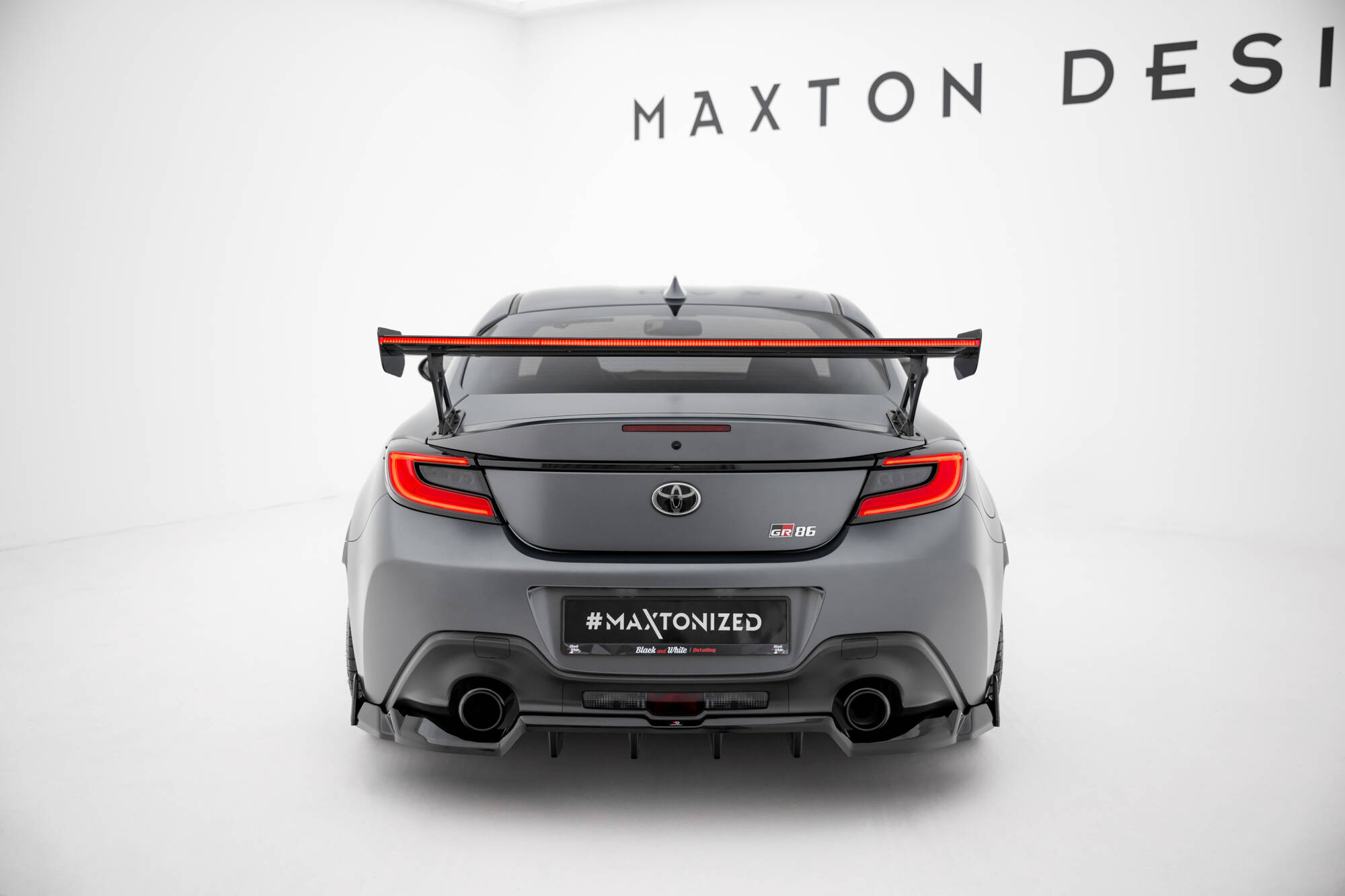 CARBON SPOILER WITH EXTERNAL BRACKETS UPRIGHTS + LED SUITABLE FOR TOYOTA GR86 / SUBARU BRZ MK2 – MAXTON DESIGN - 15
