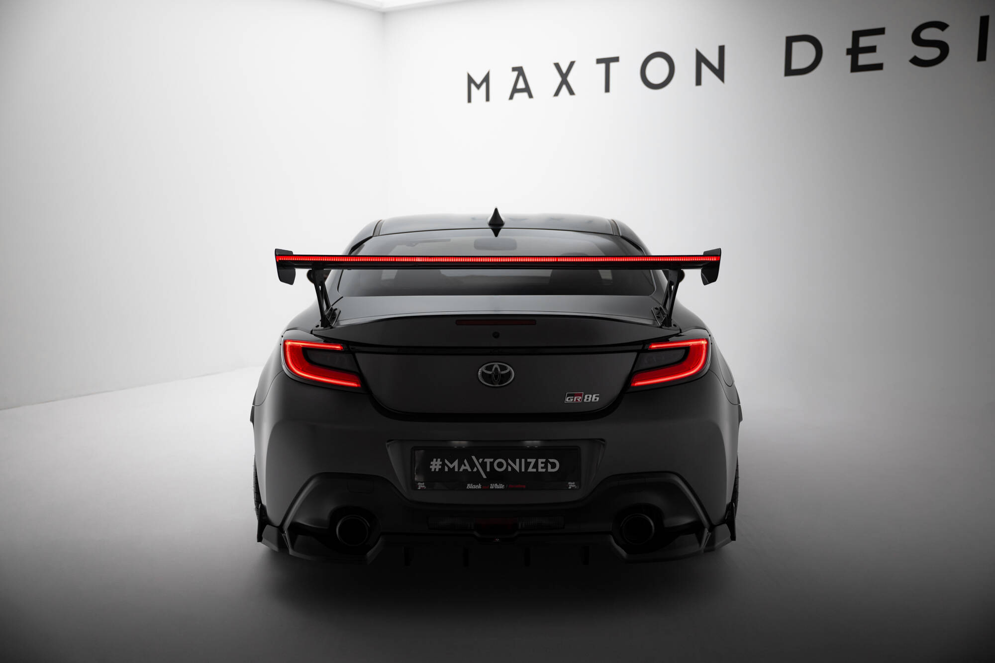 CARBON SPOILER WITH EXTERNAL BRACKETS UPRIGHTS + LED SUITABLE FOR TOYOTA GR86 / SUBARU BRZ MK2 – MAXTON DESIGN - 12
