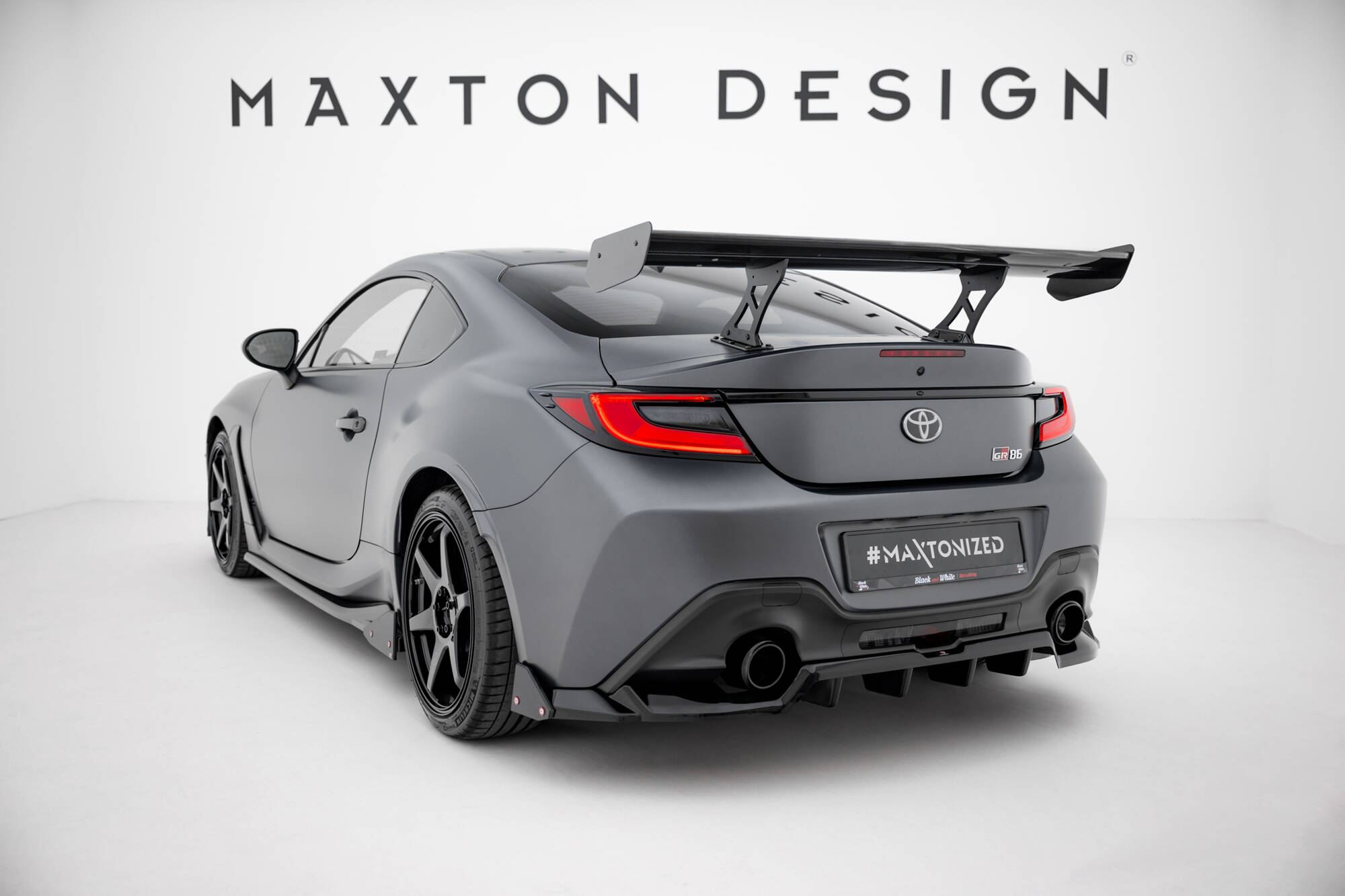 CARBON SPOILER WITH INTERNAL BRACKETS UPRIGHTS SUITABLE FOR TOYOTA GR86 / SUBARU BRZ MK2 – MAXTON DESIGN - 2