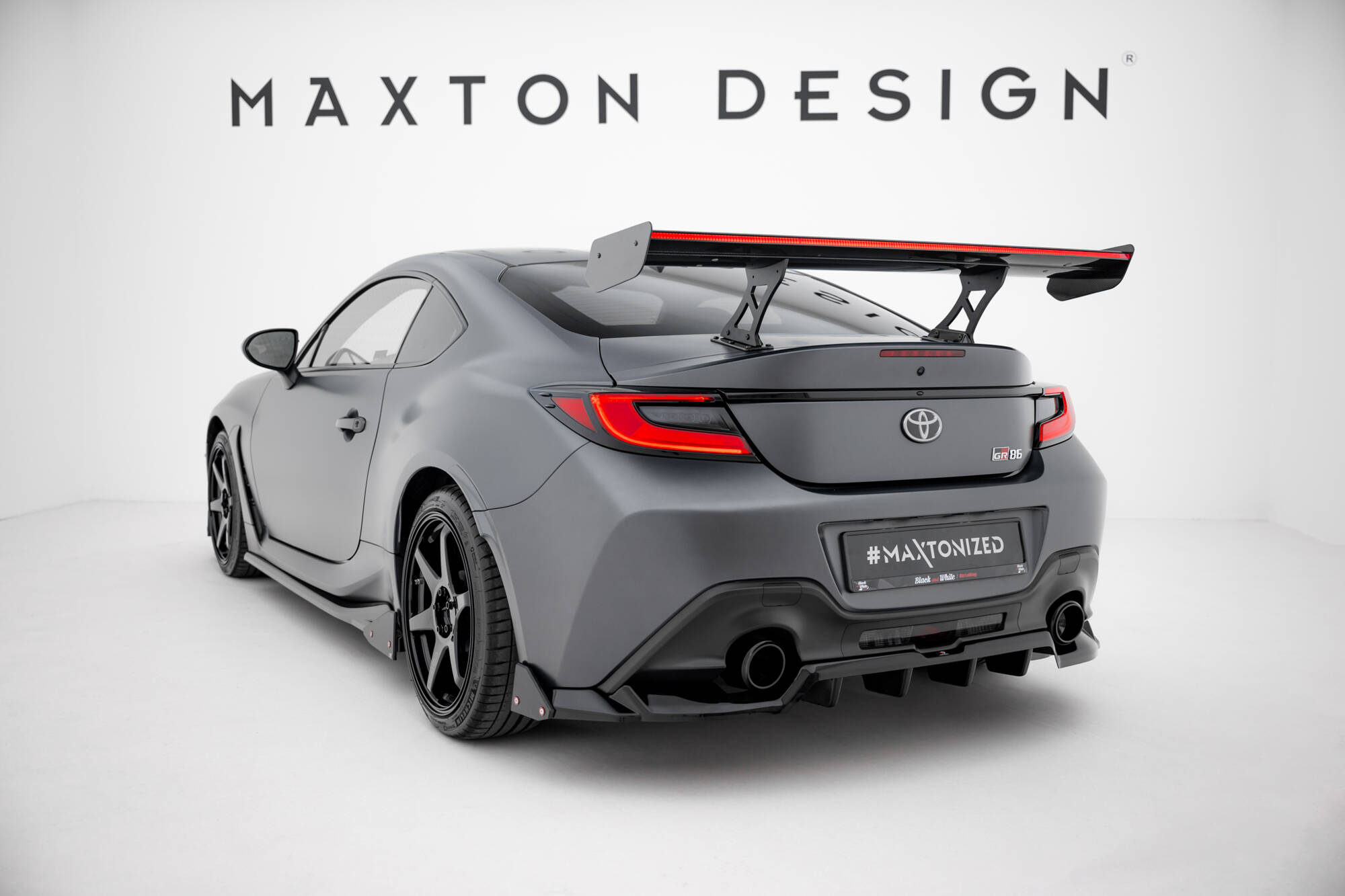 CARBON SPOILER WITH INTERNAL BRACKETS UPRIGHTS + LED SUITABLE FOR TOYOTA GR86 / SUBARU BRZ MK2 – MAXTON DESIGN - 3