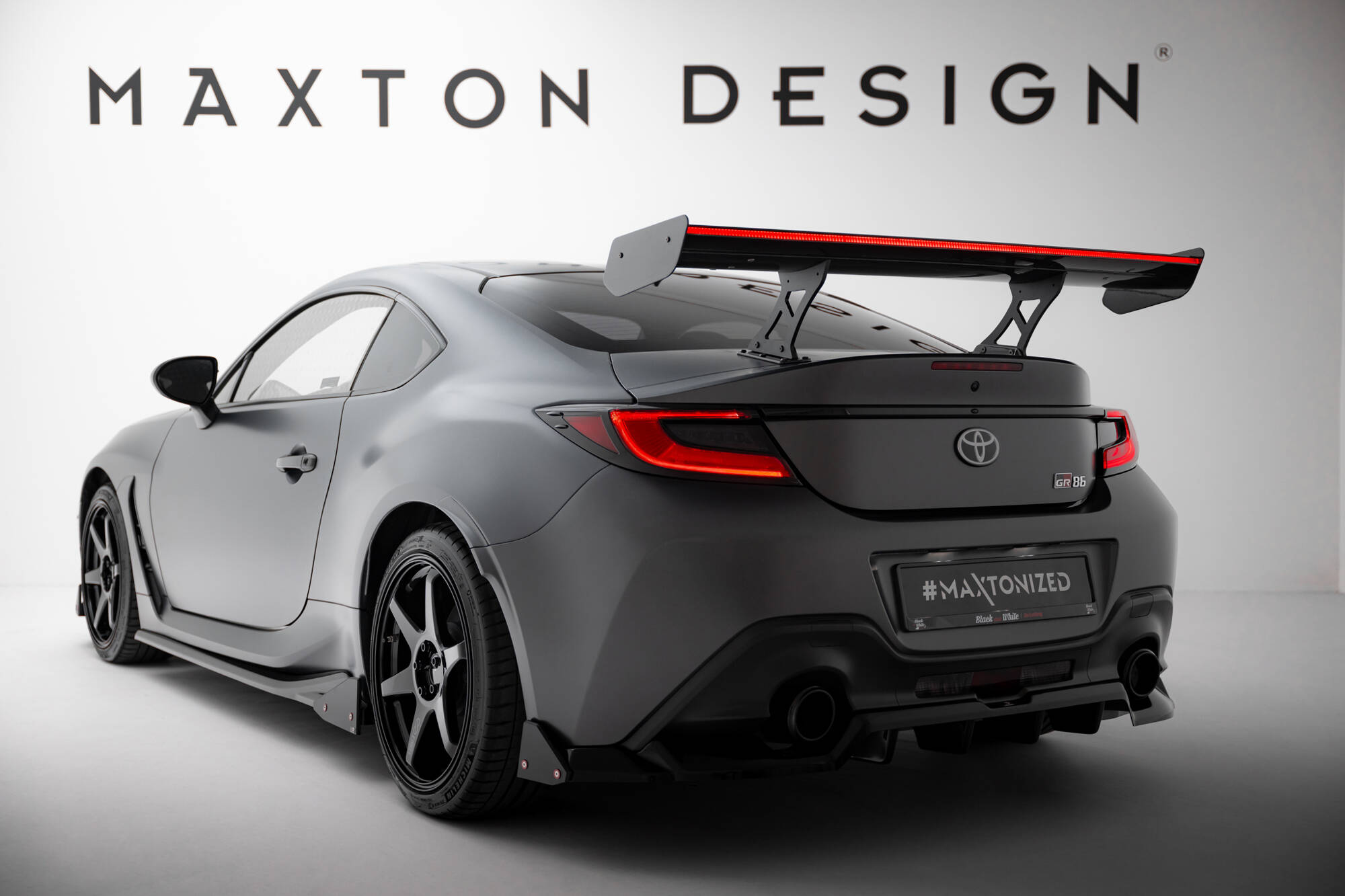CARBON SPOILER WITH INTERNAL BRACKETS UPRIGHTS + LED SUITABLE FOR TOYOTA GR86 / SUBARU BRZ MK2 – MAXTON DESIGN - 5