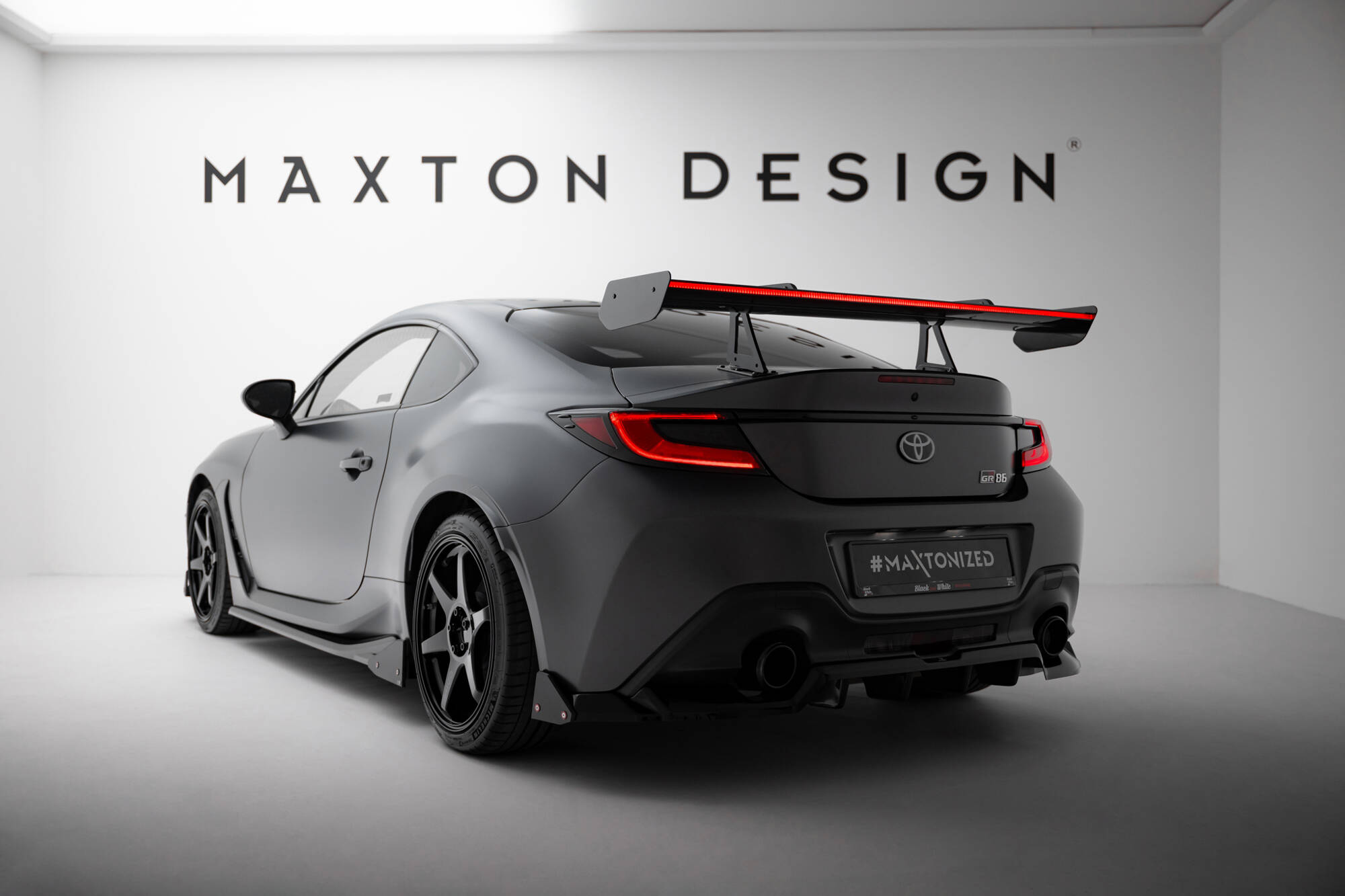 CARBON SPOILER WITH UPPER SWAN MOUNTING + LED SUITABLE FOR TOYOTA GR86 / SUBARU BRZ MK2 – MAXTON DESIGN