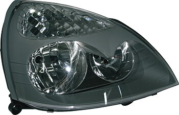 RENAULT CLIO II 01-06 HEADLIGHTS BLACK/CLEAR V1