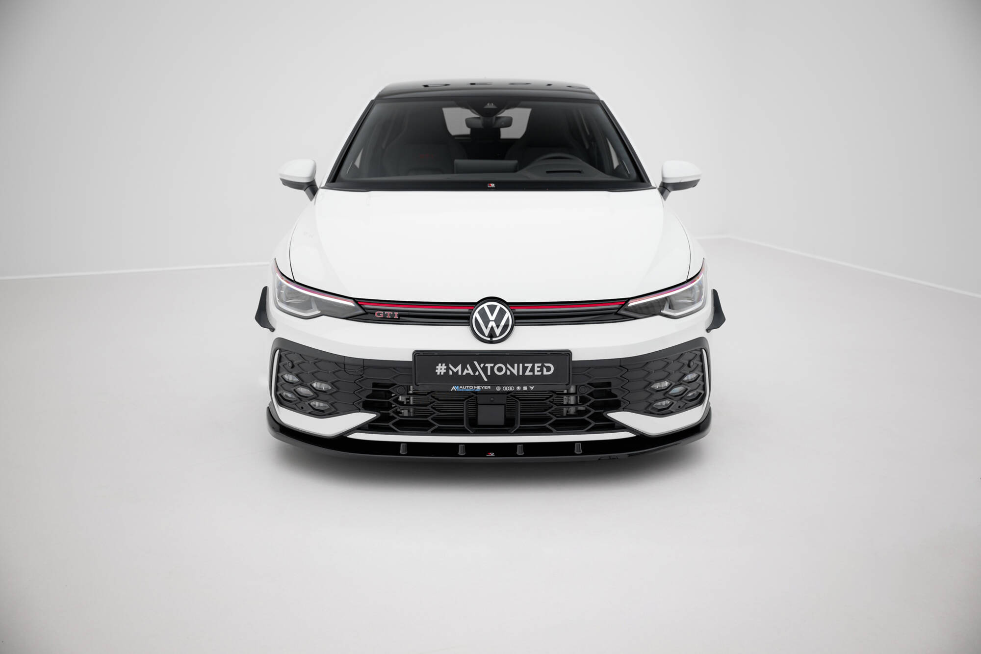 FRONT SPLITTER V.1 SUITABLE FOR VOLKSWAGEN GOLF GTI / GTE / R-LINE MK8 FACELIFT – MAXTON DESIGN - 3