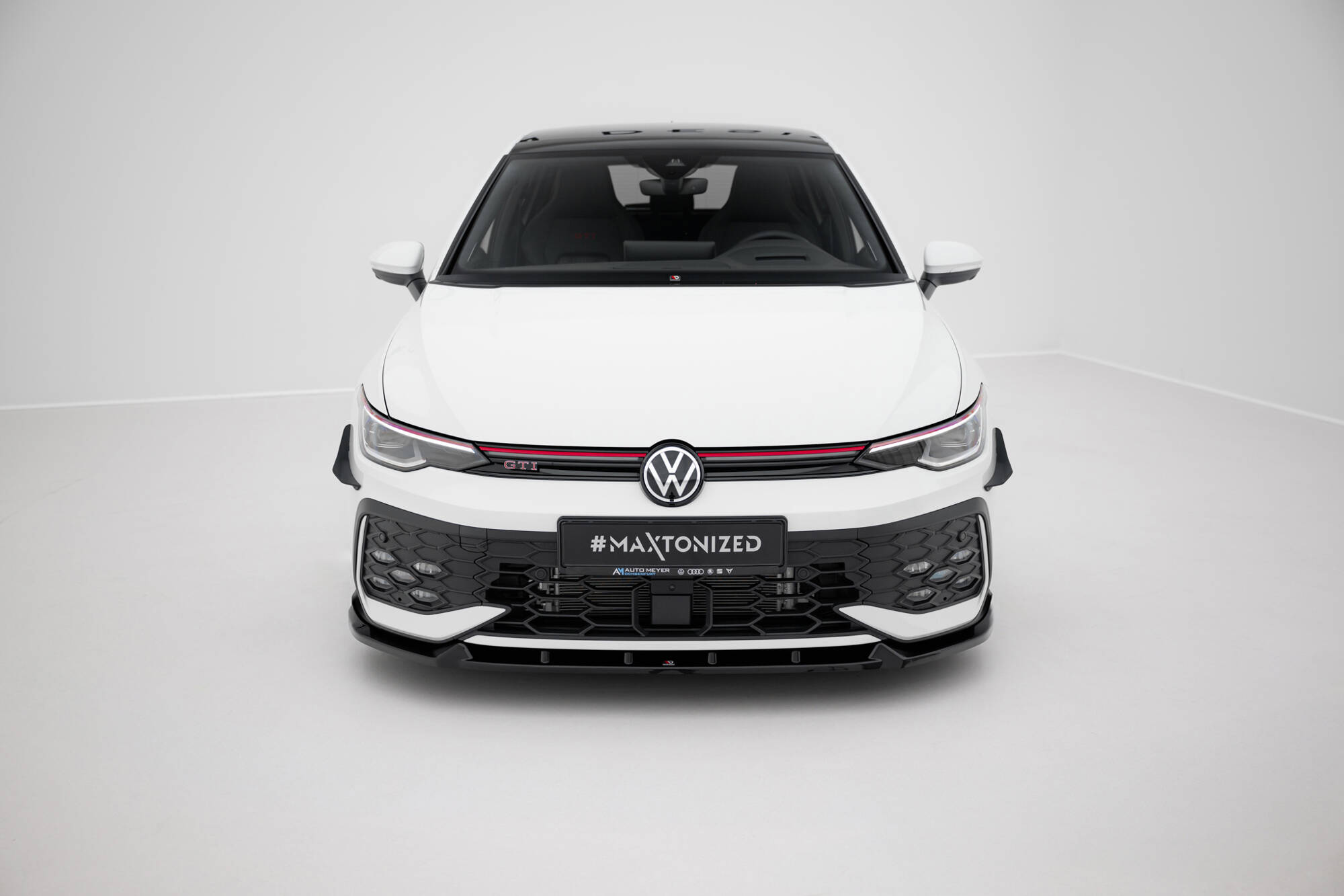 FRONT SPLITTER V.2 SUITABLE FOR VOLKSWAGEN GOLF GTI / GTE / R-LINE MK8 FACELIFT – MAXTON DESIGN - 4