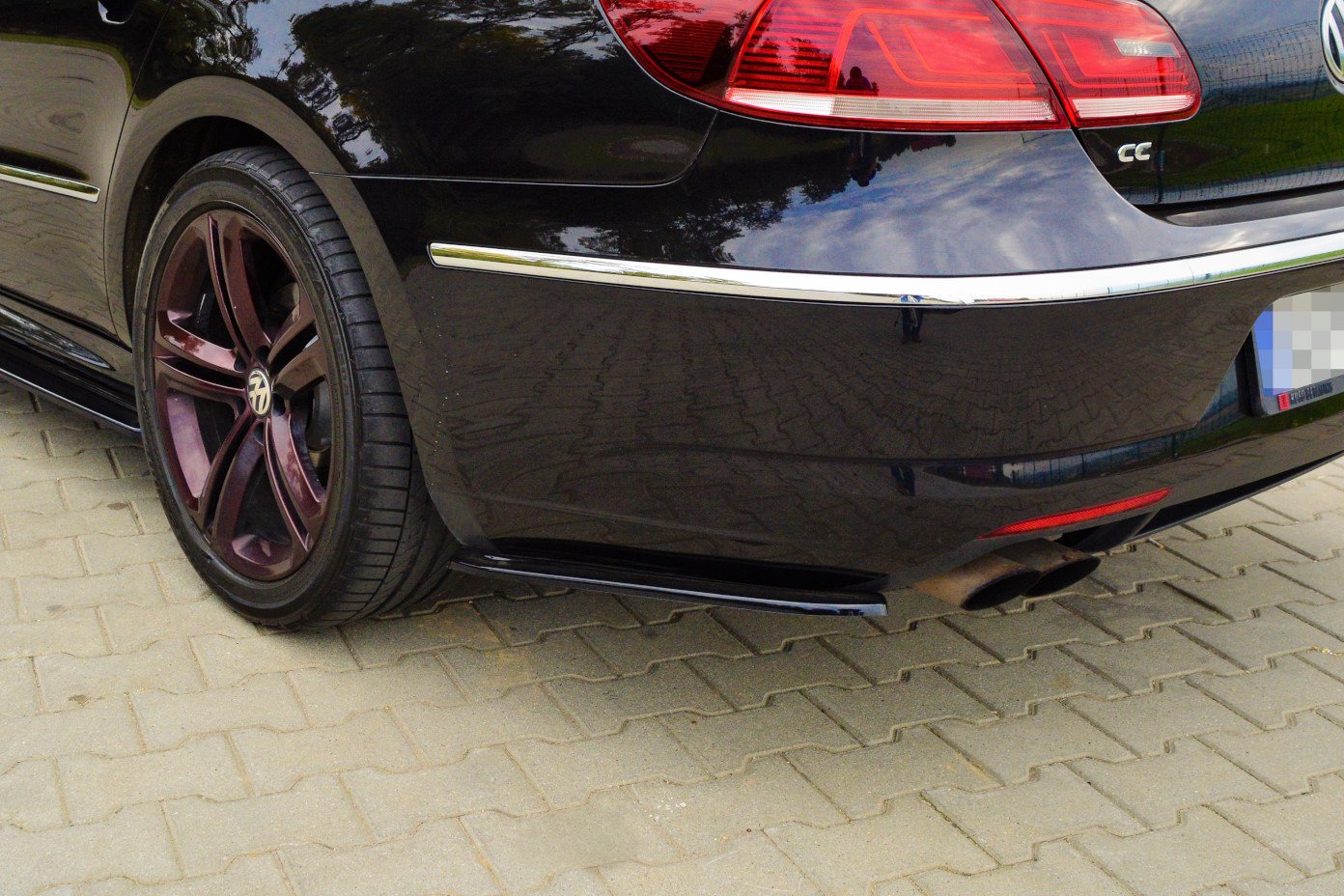 Rear Side Splitters Volkswagen CC R-line (2012-2017)