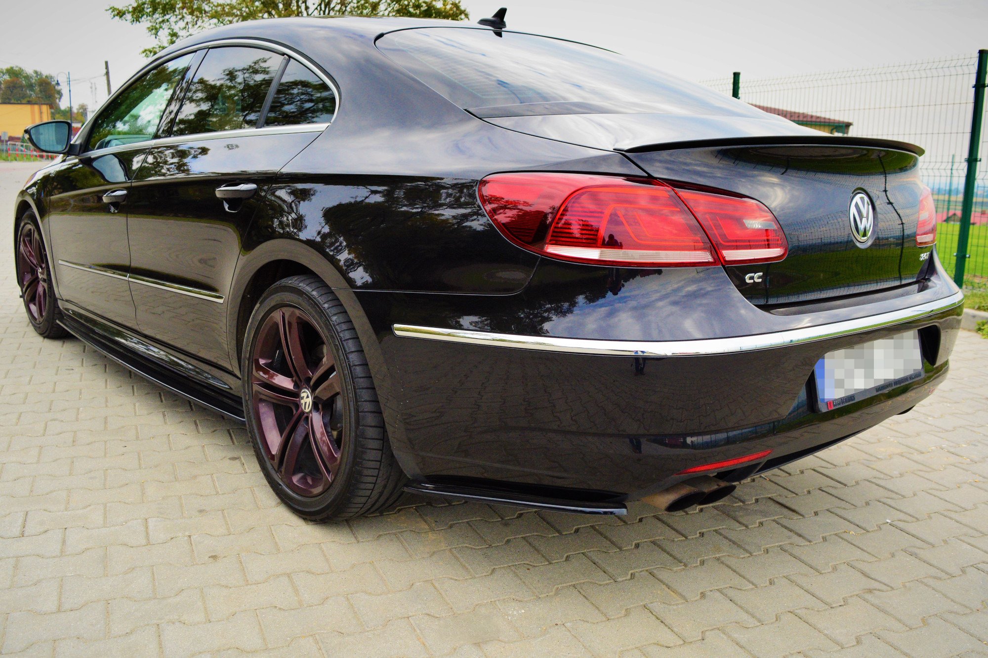 Rear Side Splitters Volkswagen CC R-line (2012-2017) - 2